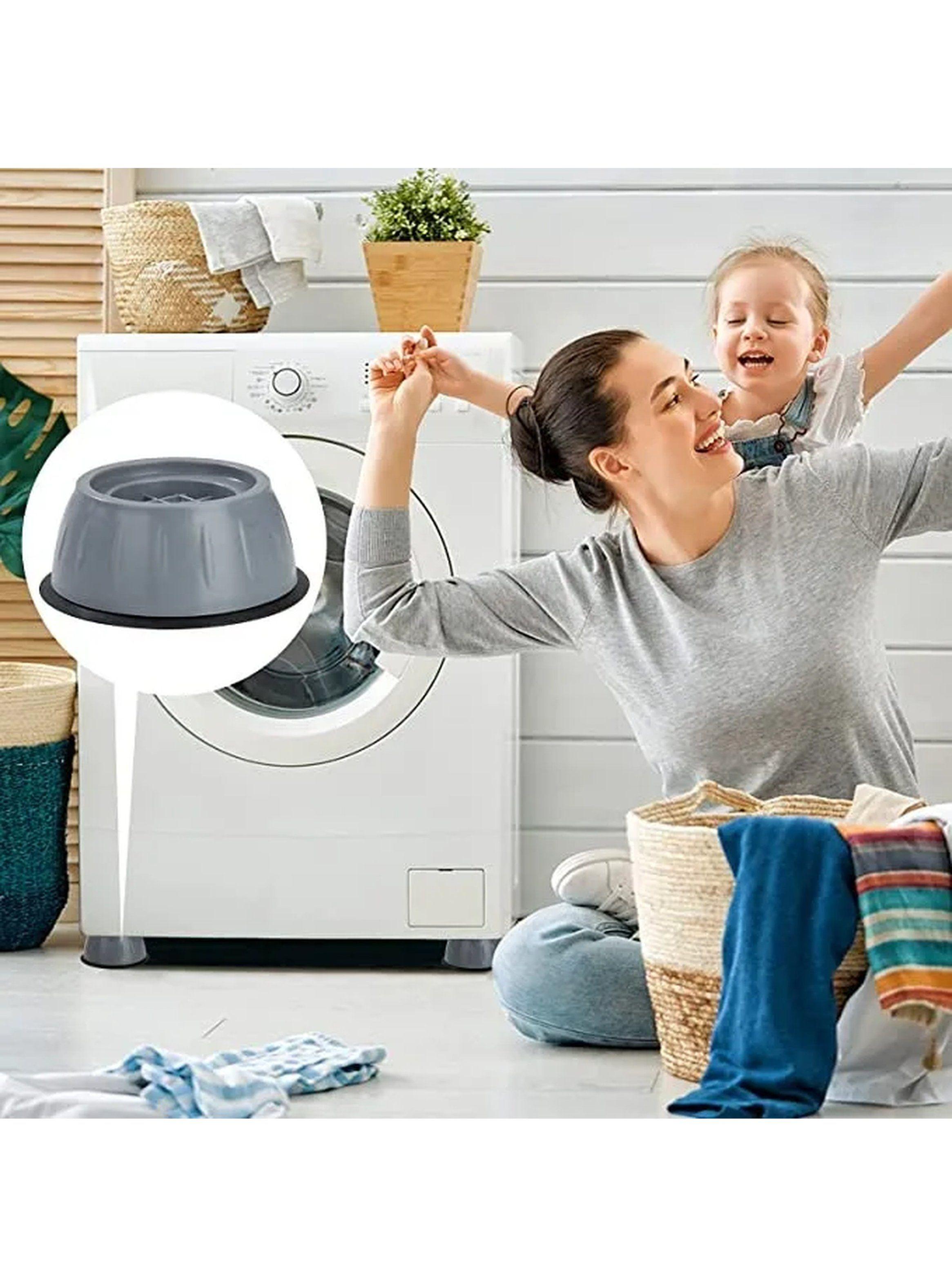 Soportes Antivibración para Lavadora 8 Piezas Base de Goma Gray-6