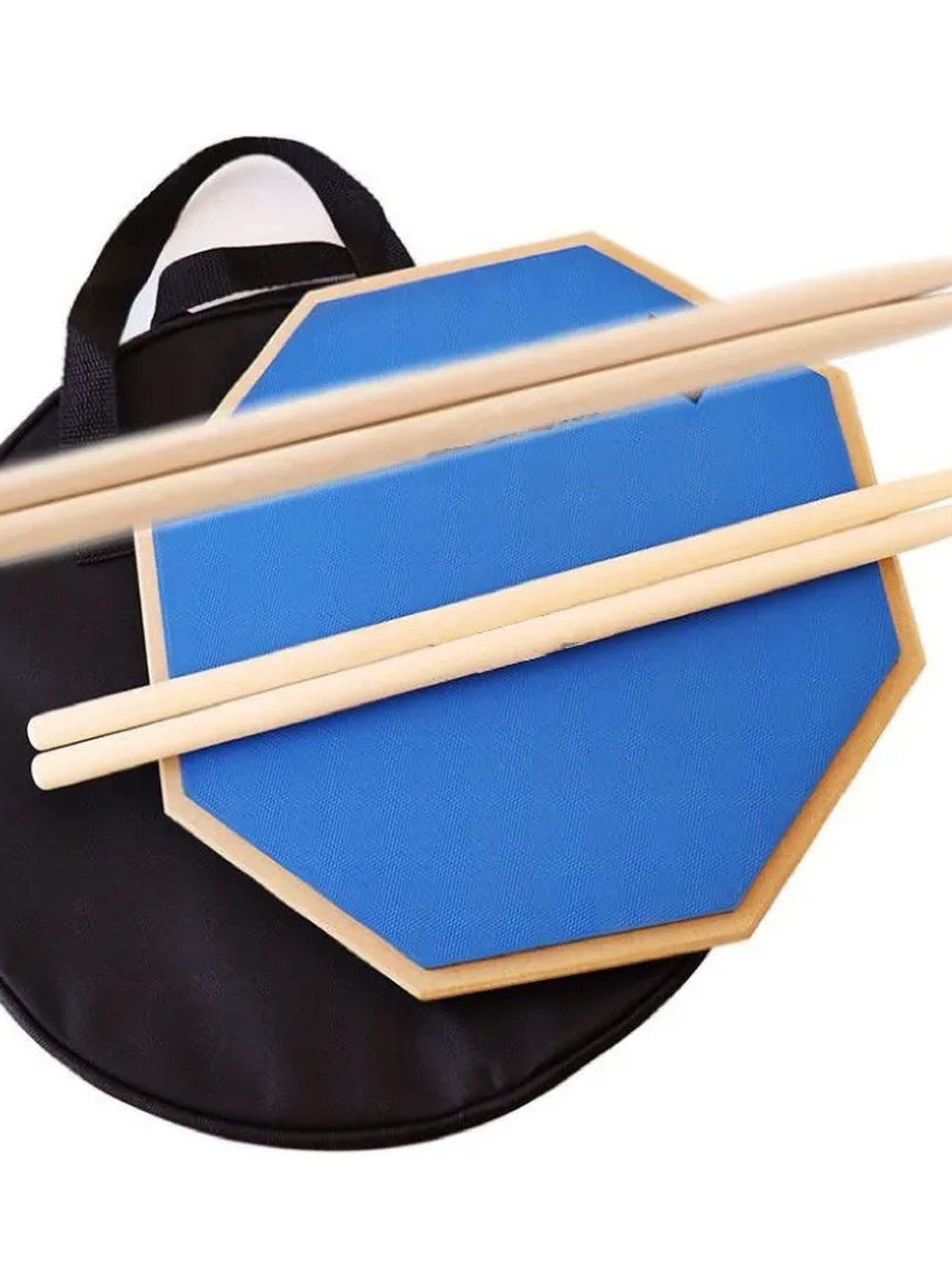 Pad de Práctica de Batería con Palillos y Funda-4