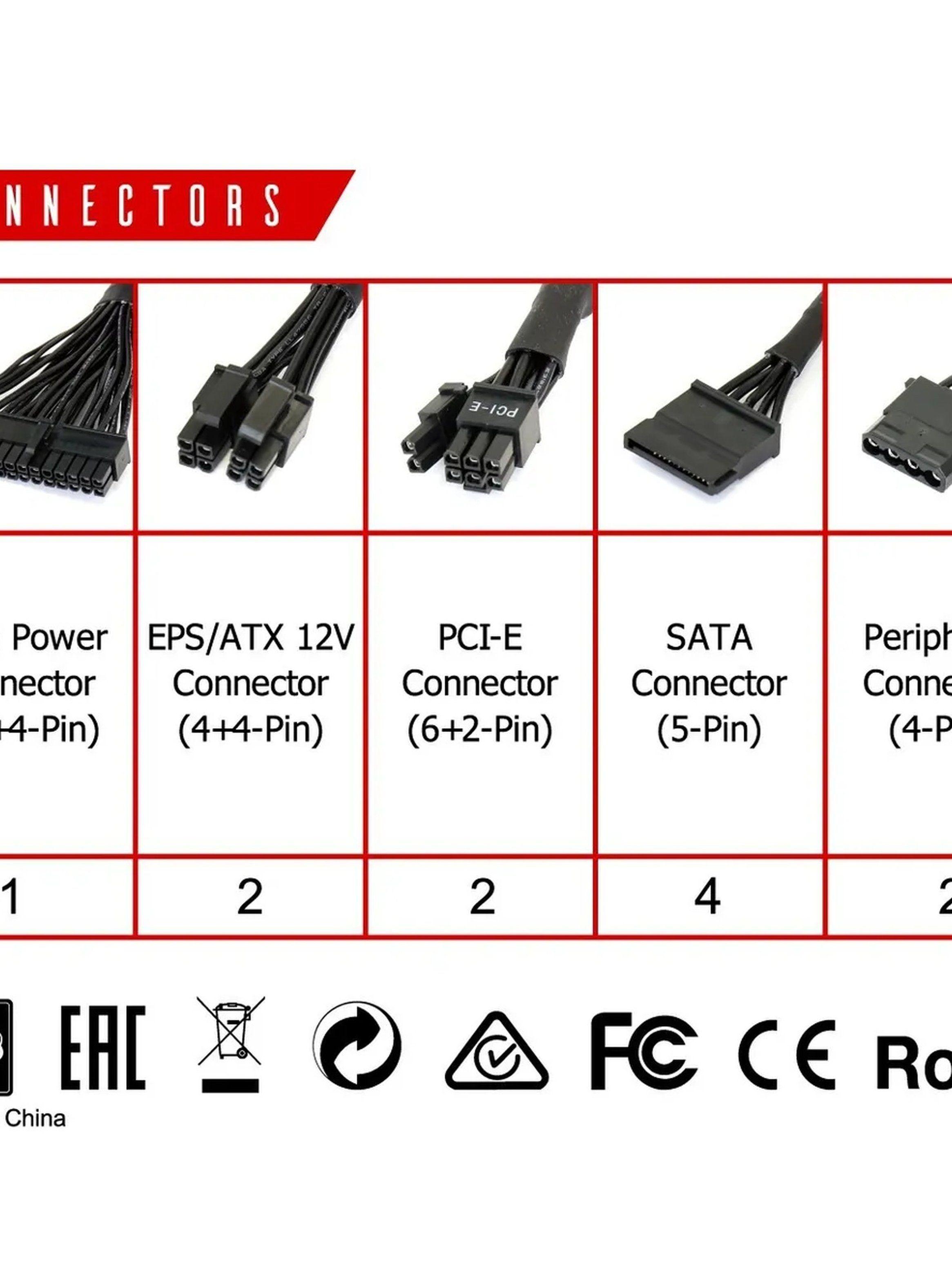 Fuente de Poder ATX 500W 80 Plus Bronze-5