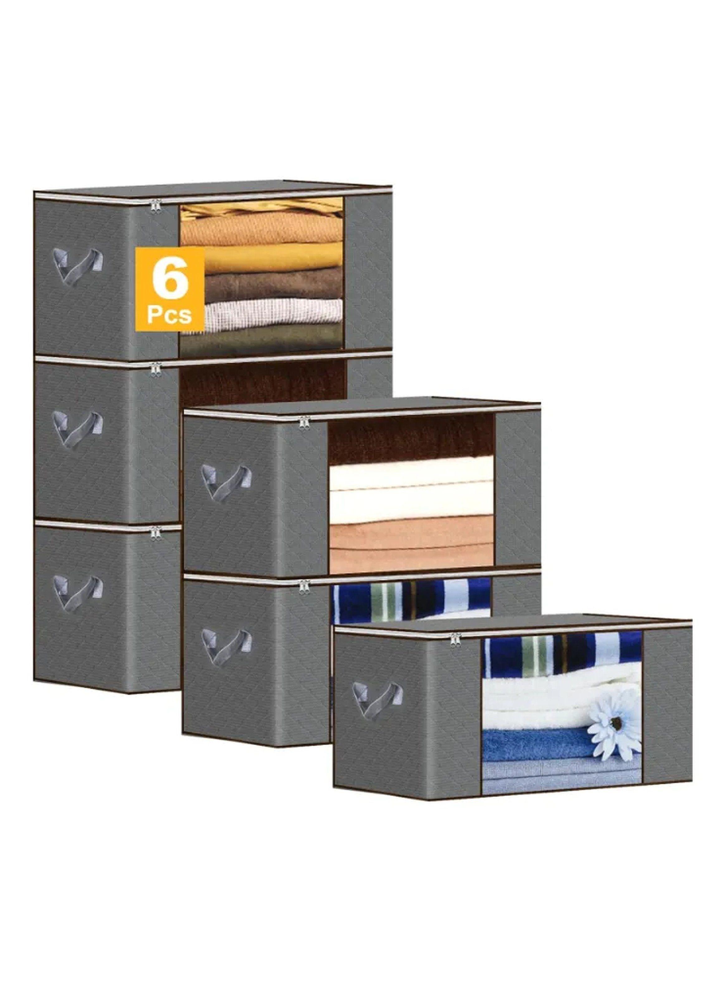 Organizador de Ropa con Cremallera 6 Piezas Tela Resistente-1