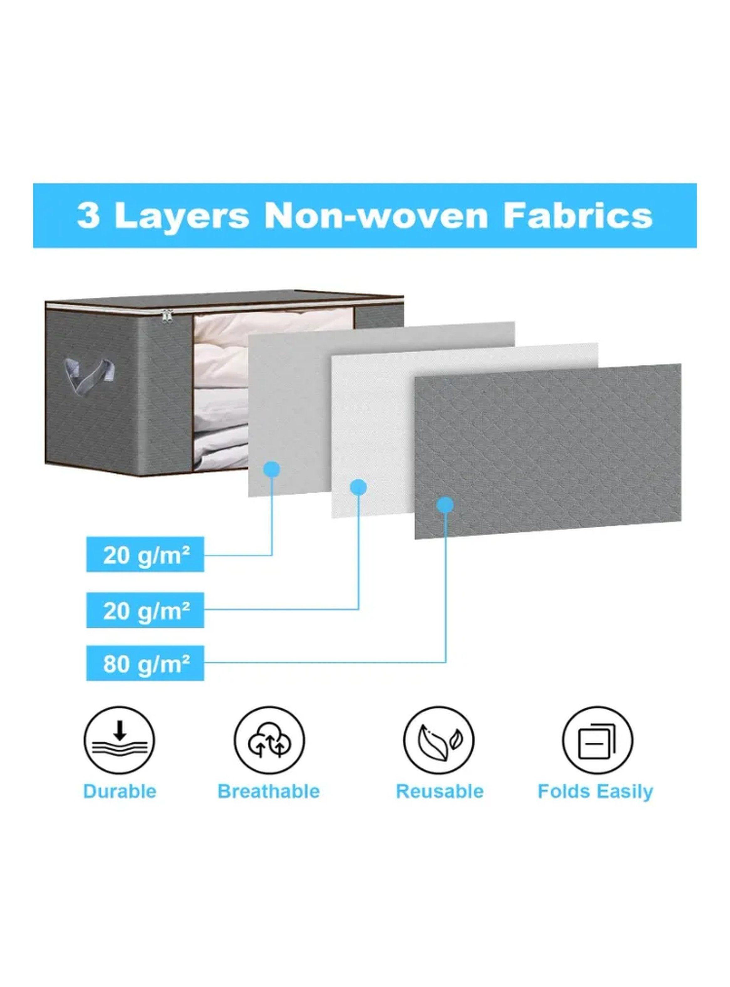 Organizador de Ropa con Cremallera 6 Piezas Tela Resistente-5