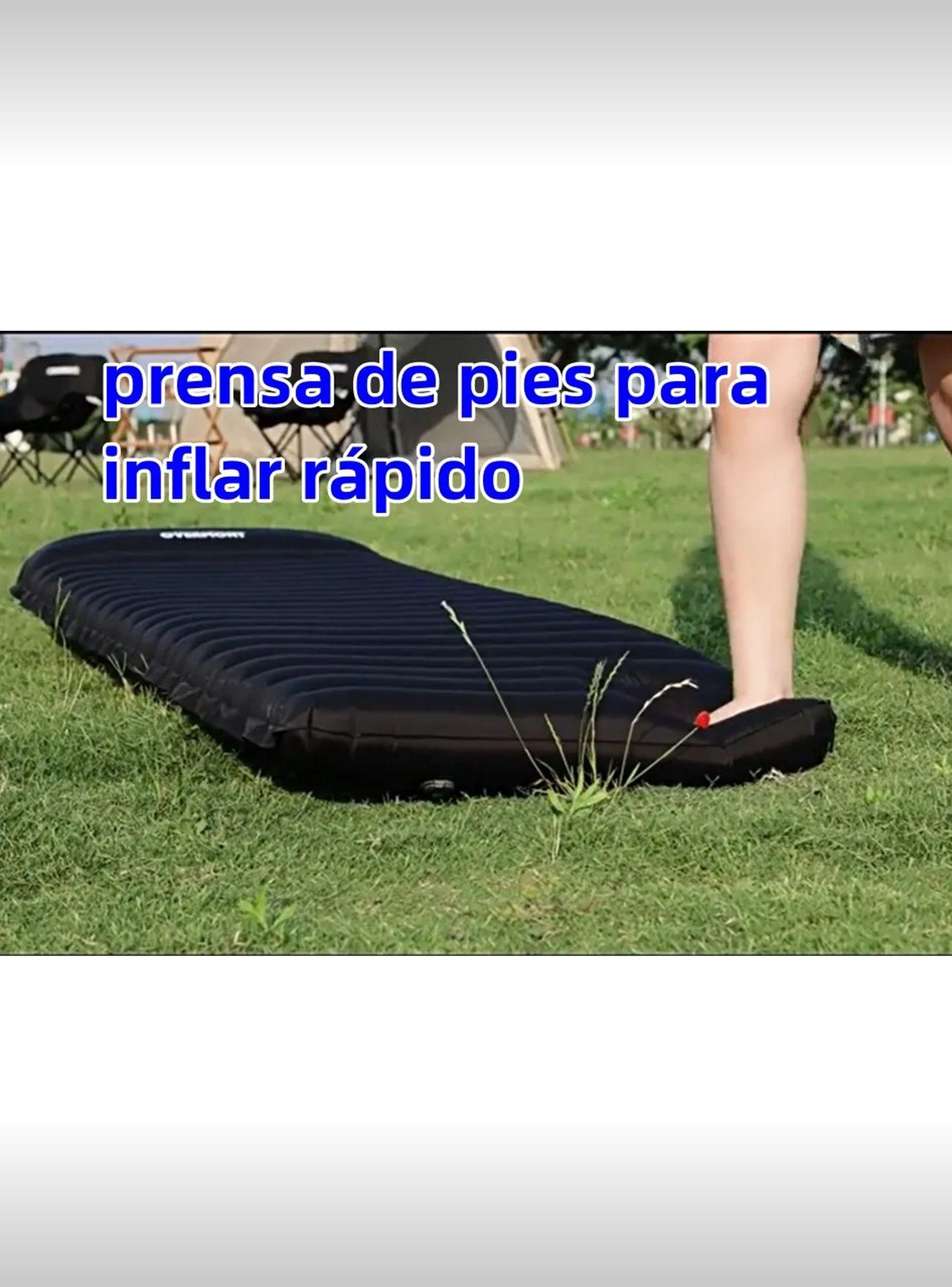 Colchón Inflable Portátil Camping Ligero Impermeable Ajustable-5