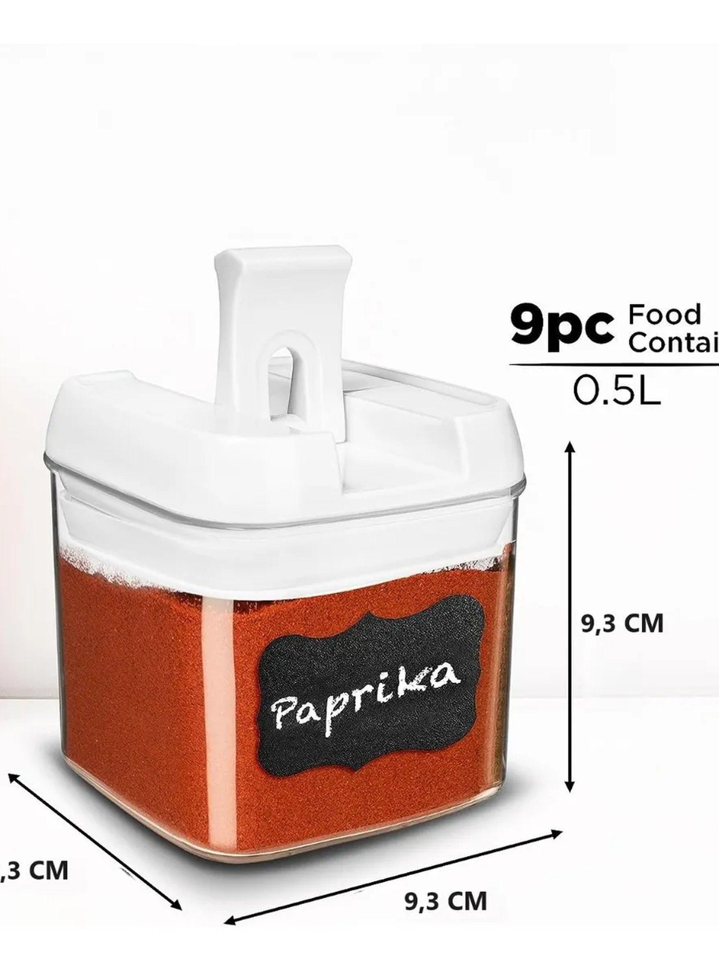 Juego de Contenedores de Alimentos 9 Piezas 0.5L Resistentes-2