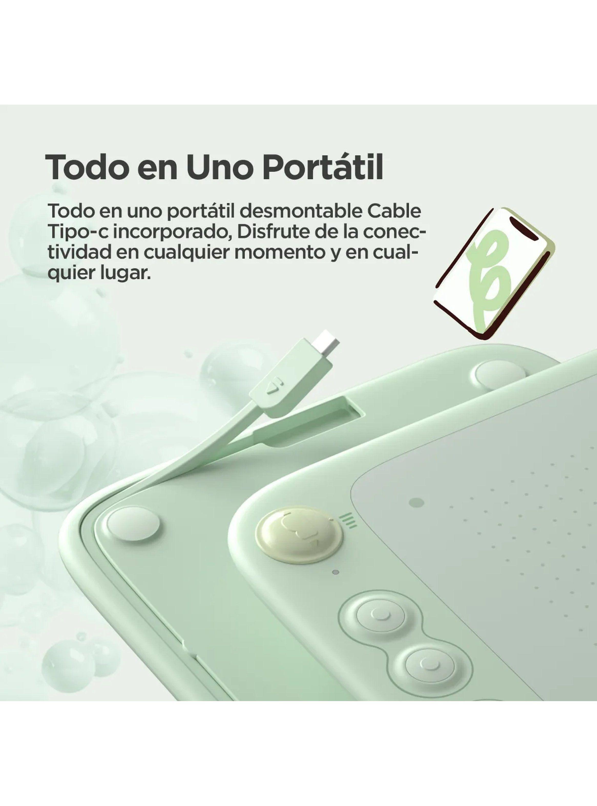 Tableta Digitalizadora con Lápiz 6 Teclas Acceso Directo Verde-4