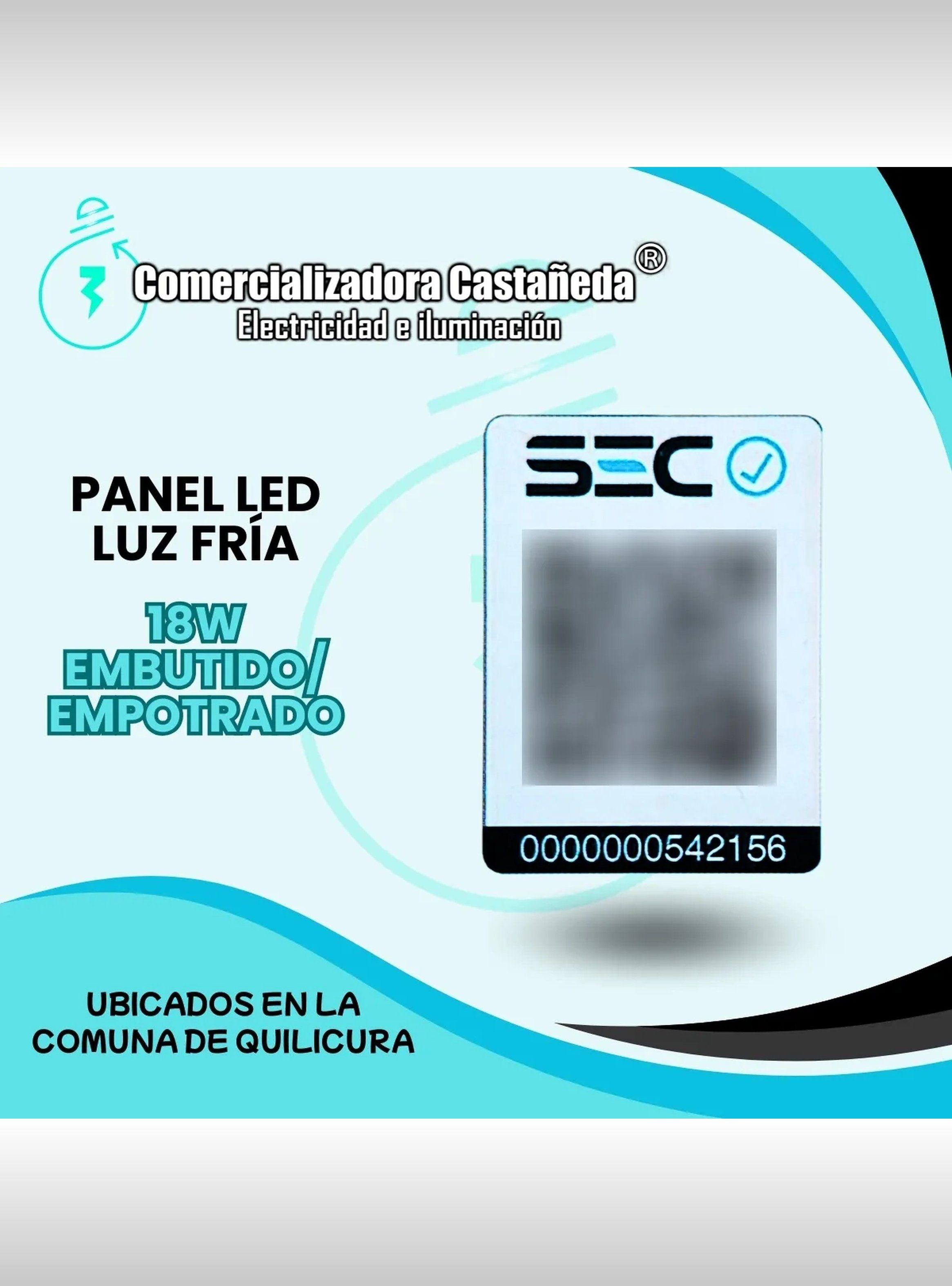Panel LED Luz Fría 18W Embutido Redondo-3