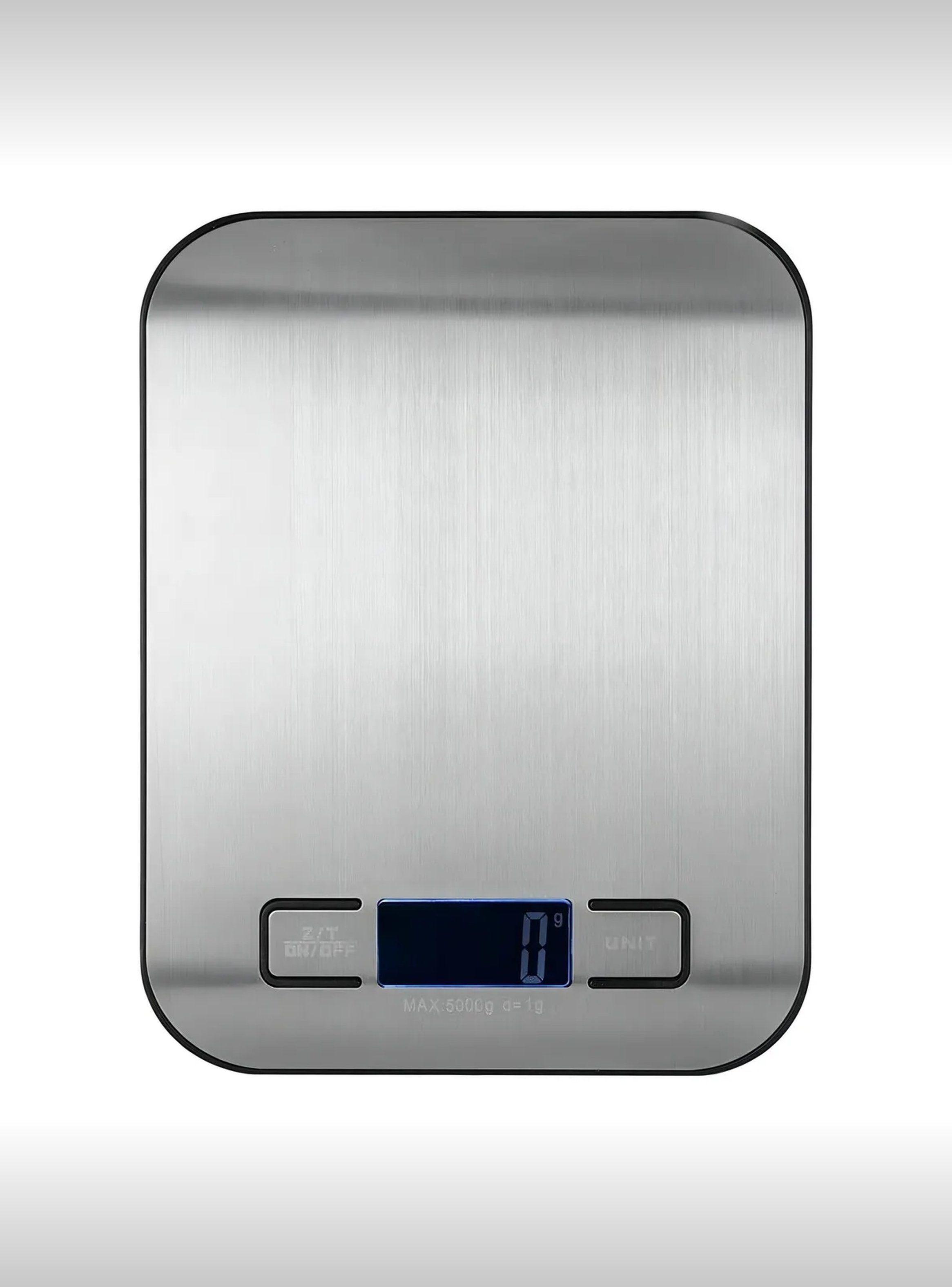 Balanza de Cocina Digital Acero Inoxidable Pantalla LCD-0