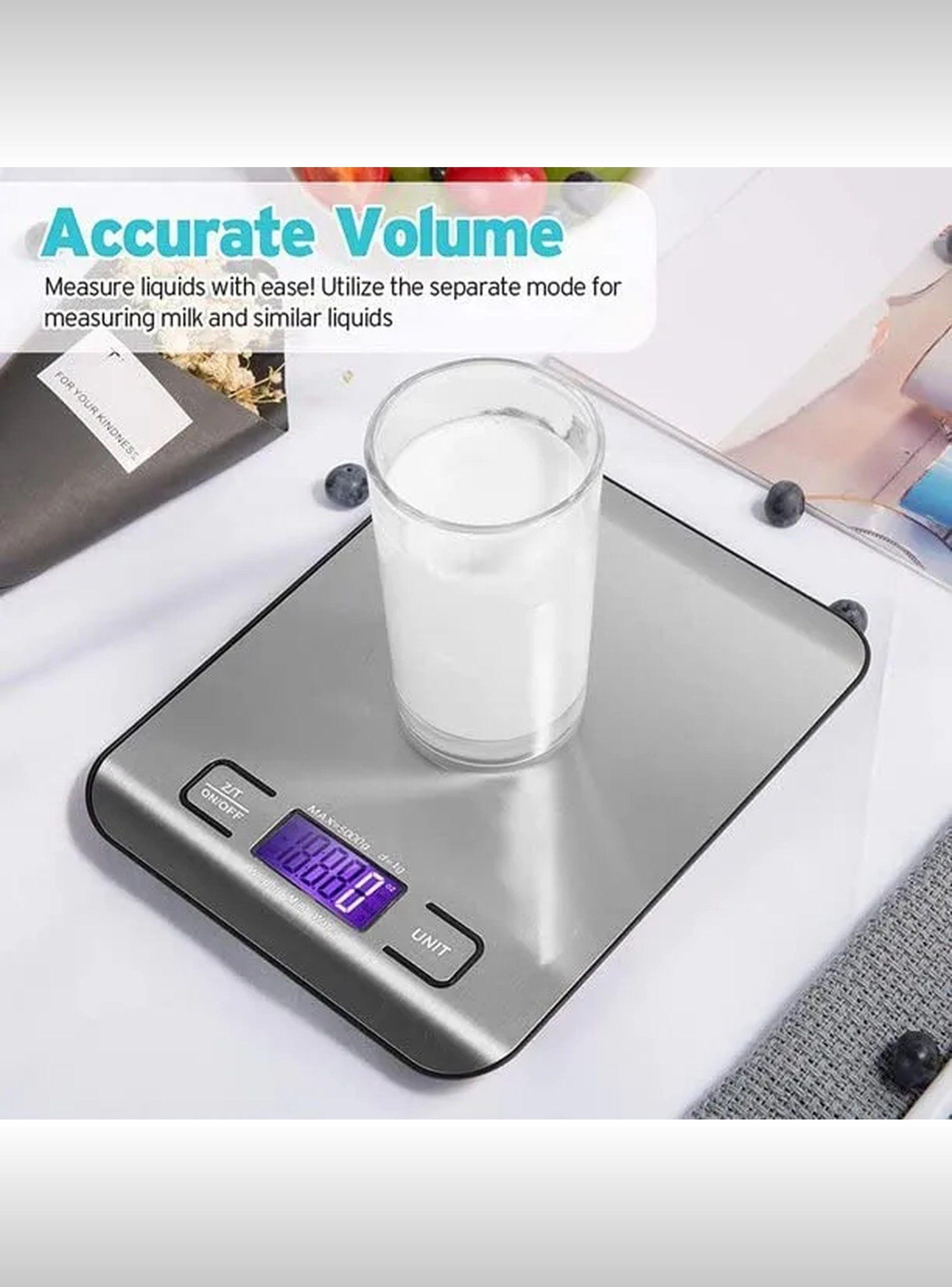 Balanza de Cocina Digital Acero Inoxidable Pantalla LCD-2