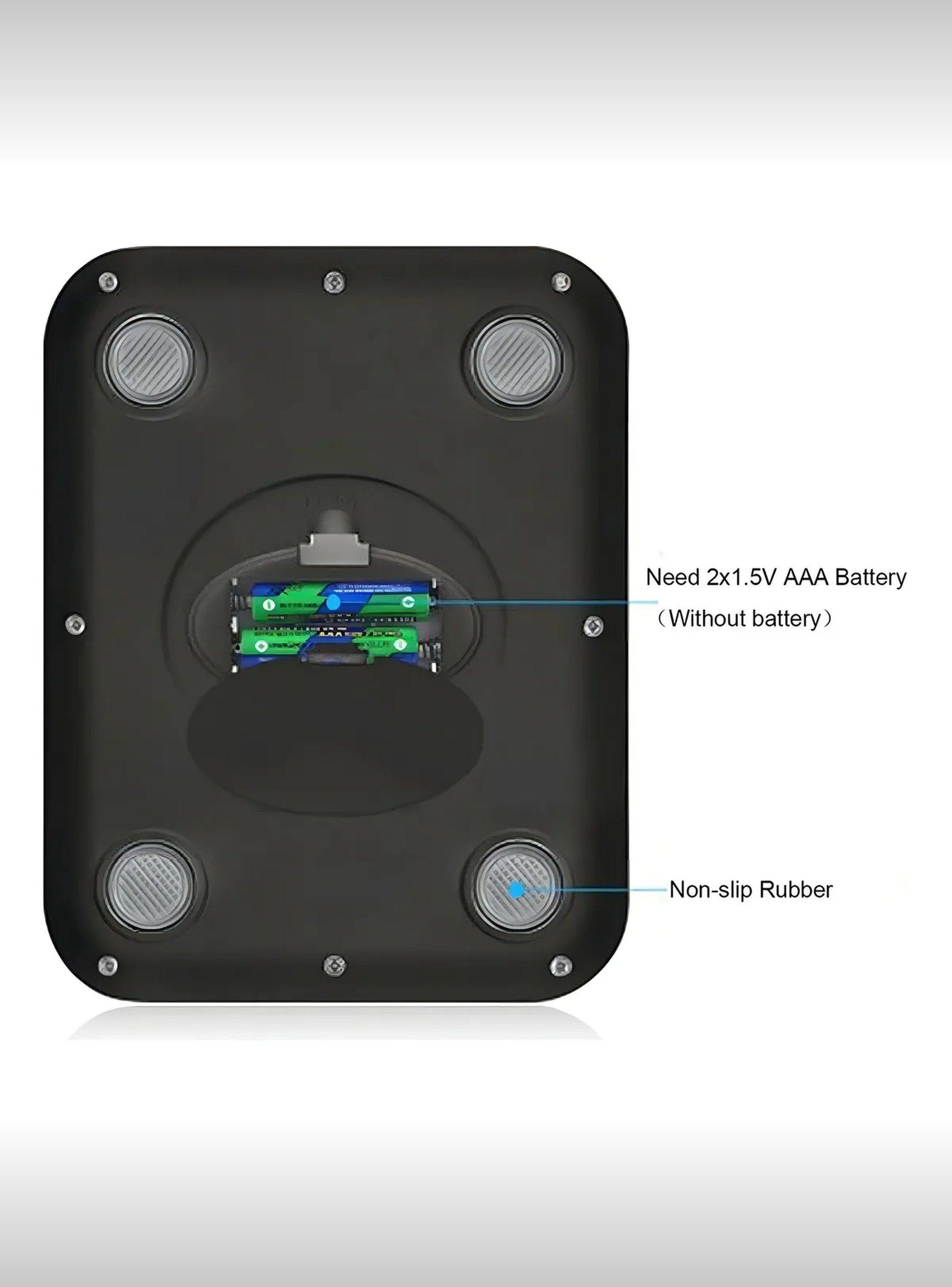 Balanza de Cocina Digital Acero Inoxidable Pantalla LCD-4