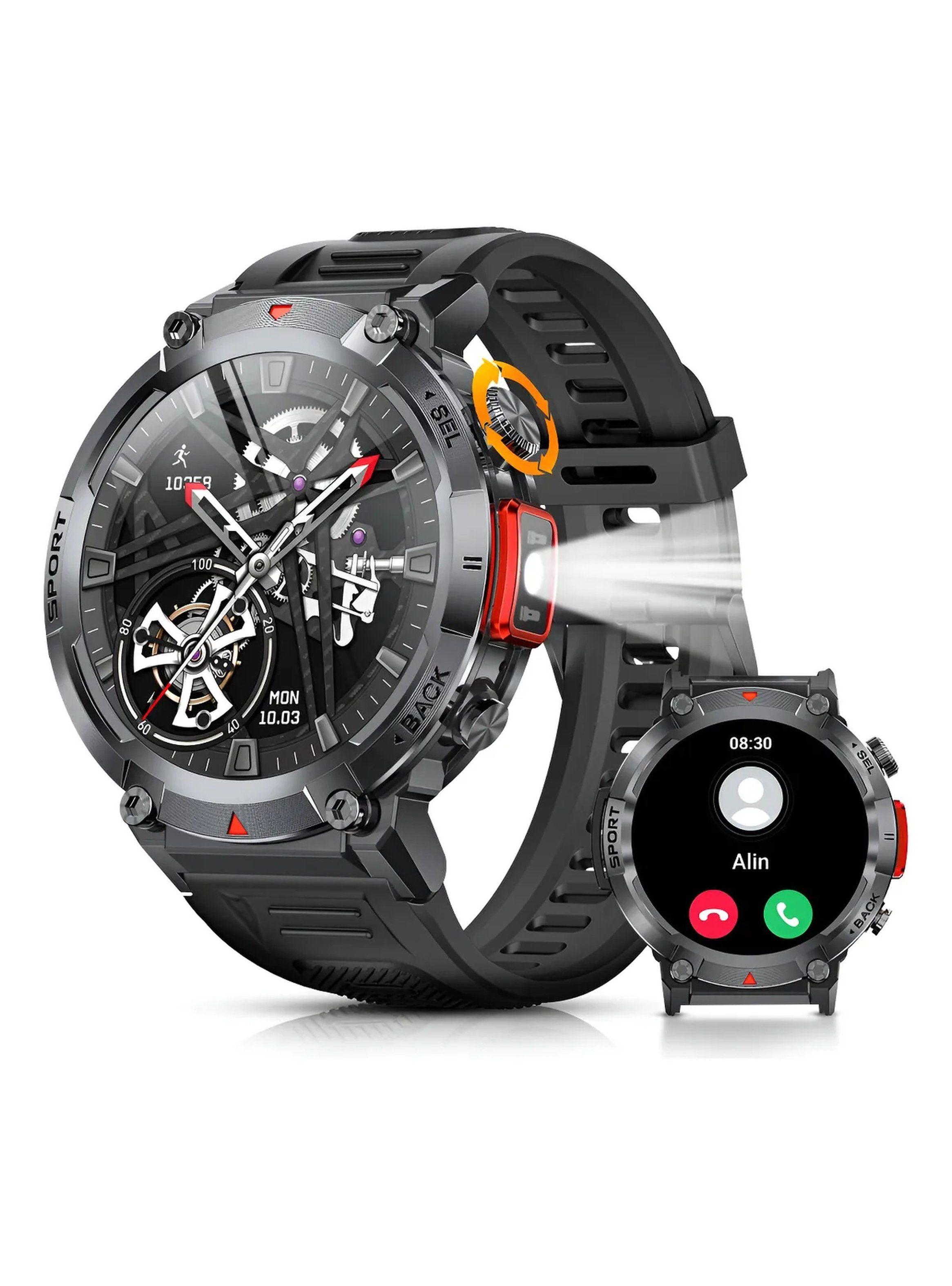 Reloj Inteligente Deportivo Multifunción Hombre Bluetooth Resistente-0