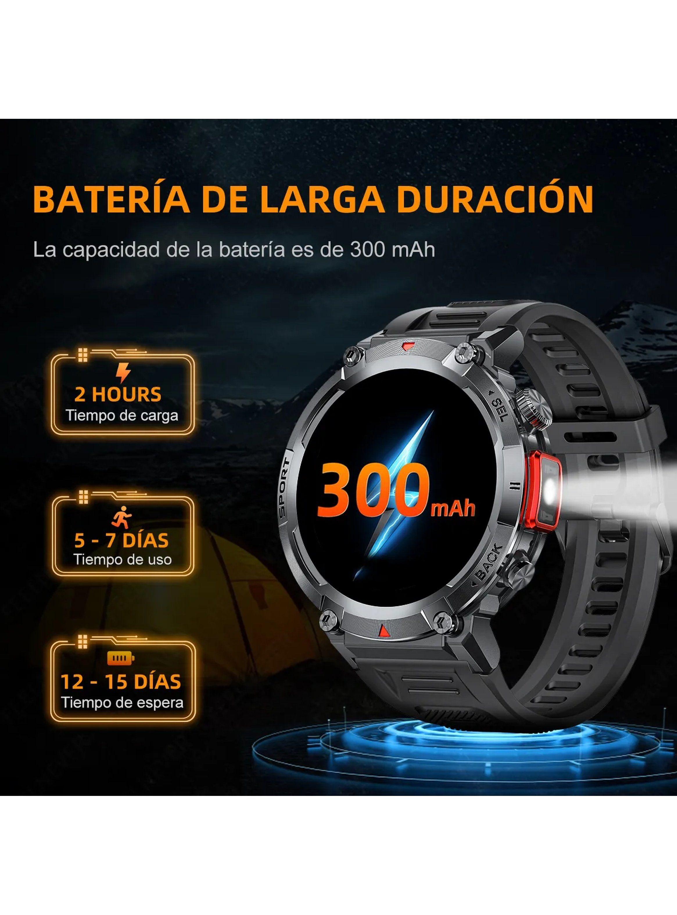 Reloj Inteligente Deportivo Multifunción Hombre Bluetooth Resistente-4