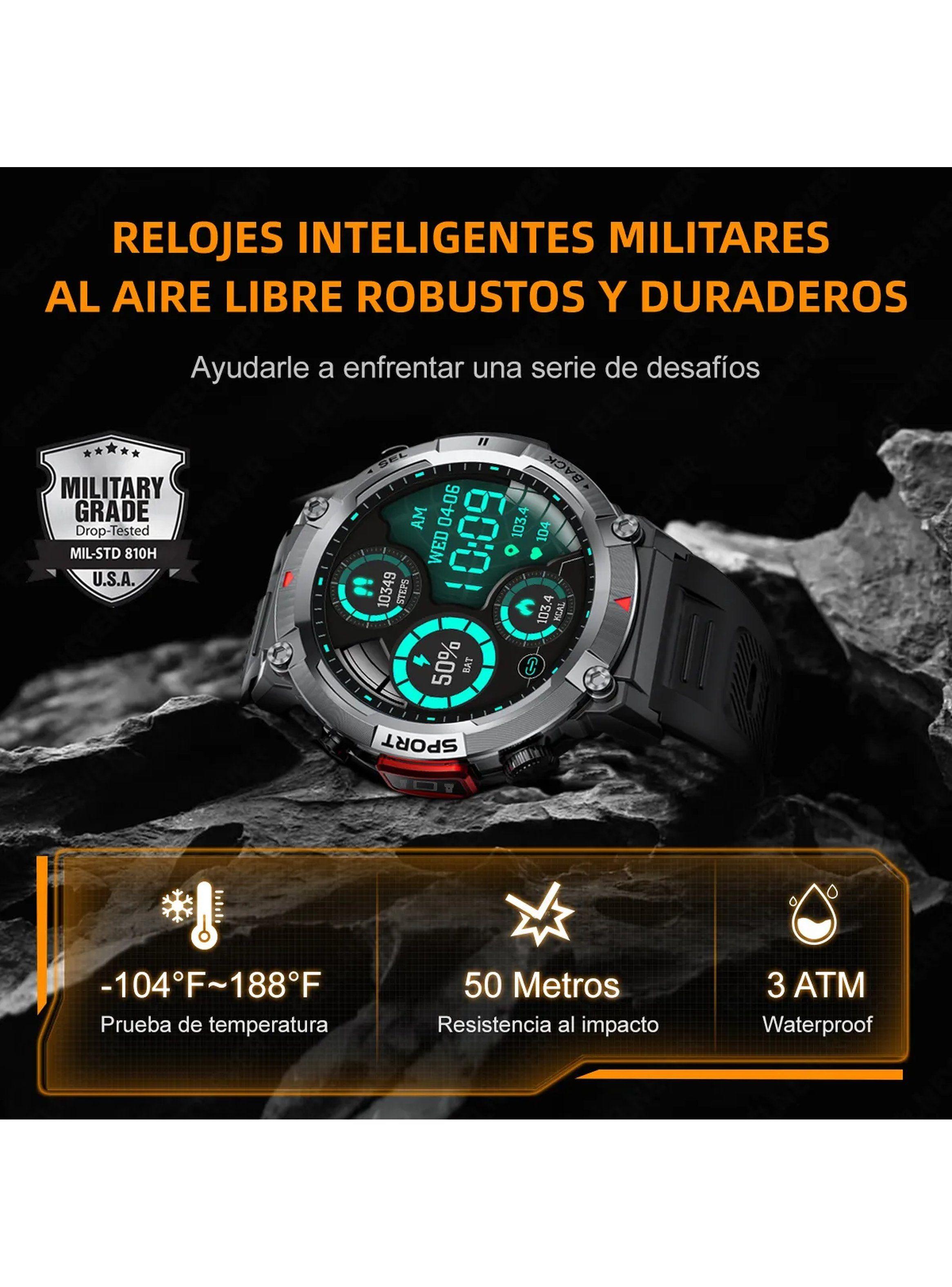 Reloj Inteligente Deportivo Multifunción Hombre Bluetooth Resistente-5
