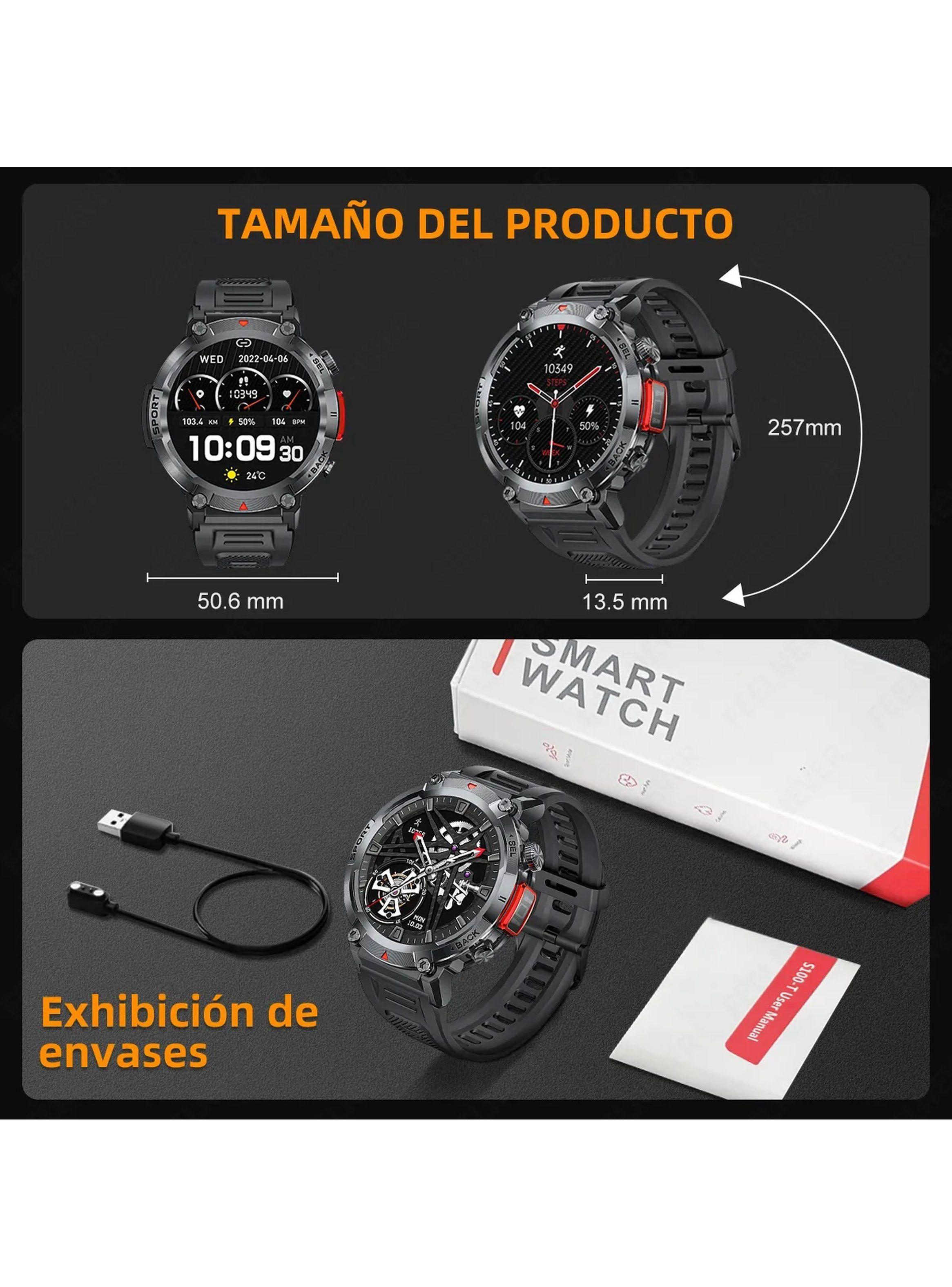 Reloj Inteligente Deportivo Multifunción Hombre Bluetooth Resistente-8