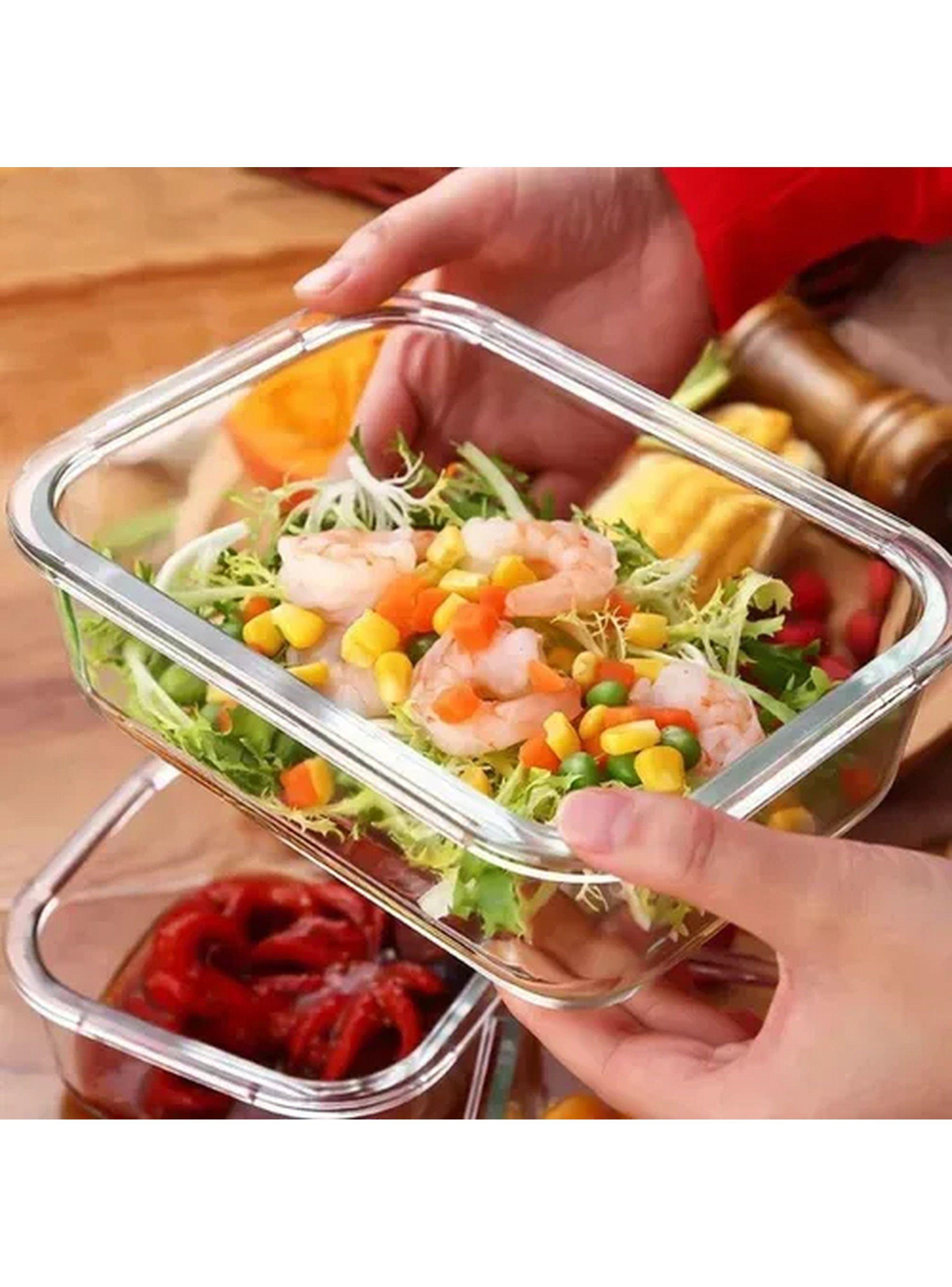 Contenedores de Vidrio Herméticos 720ml Pack de 4 Sin BPA | Refrigerador y Microondas-5