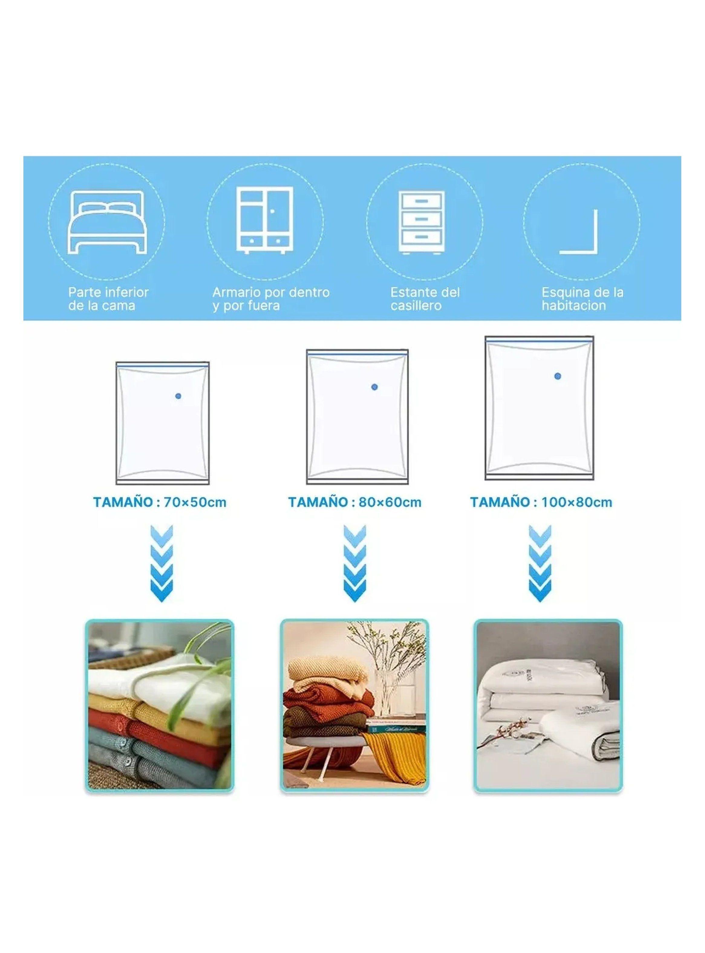 Bolsas de Almacenamiento al Vacío Varias Dimensiones con Bomba Eléctrica-2
