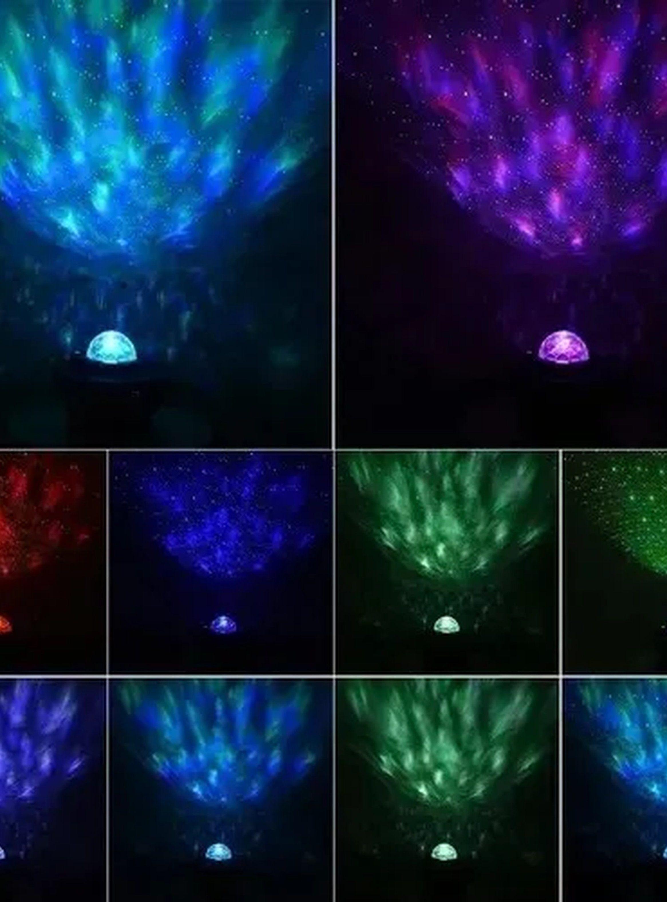 Proyector de Luz Nocturna Estrella Control Remoto USB Bluetooth-4