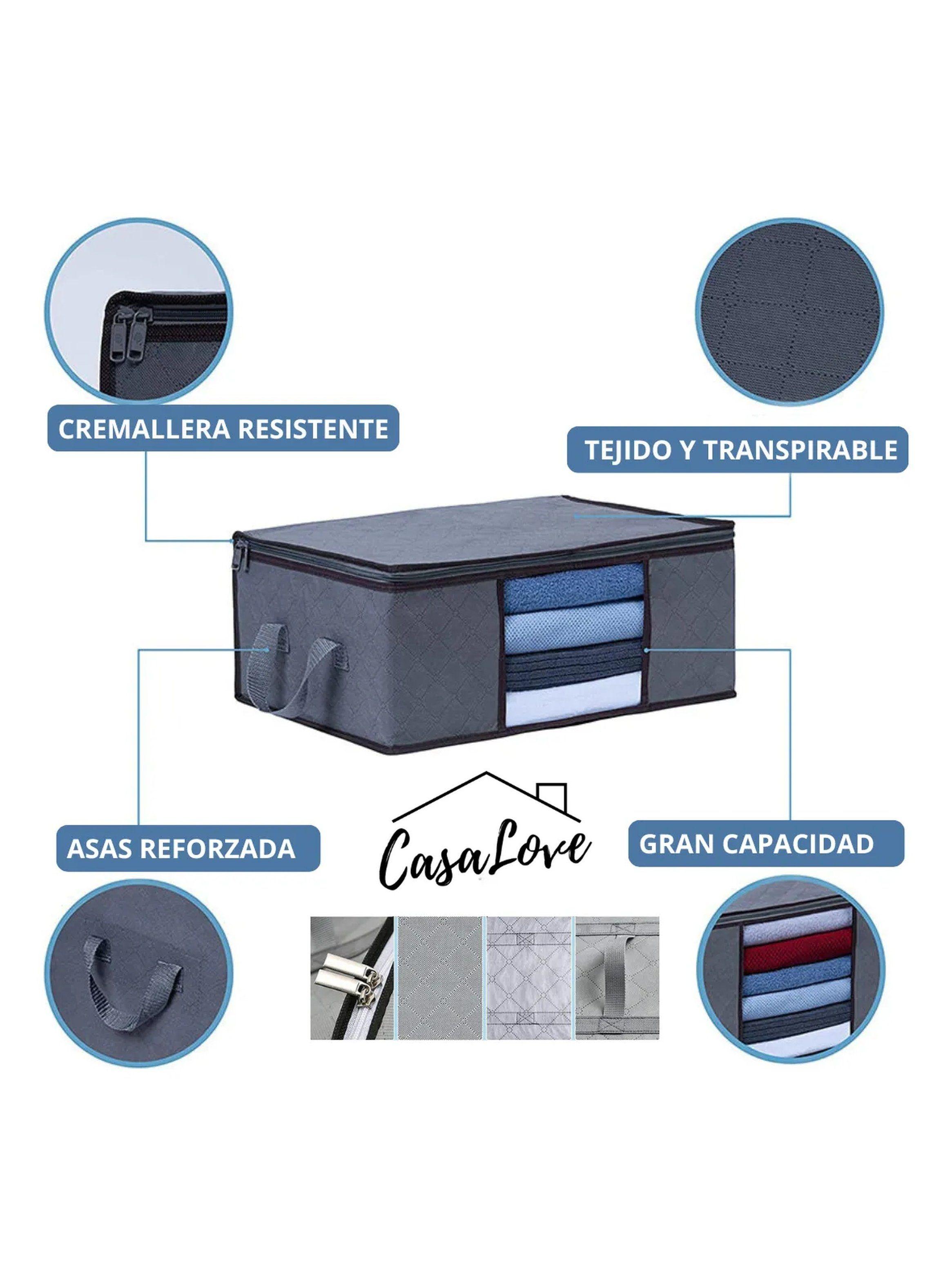 Organizador de Ropa Tejido Transpirable Gran Capacidad Cremallera Resistente-1