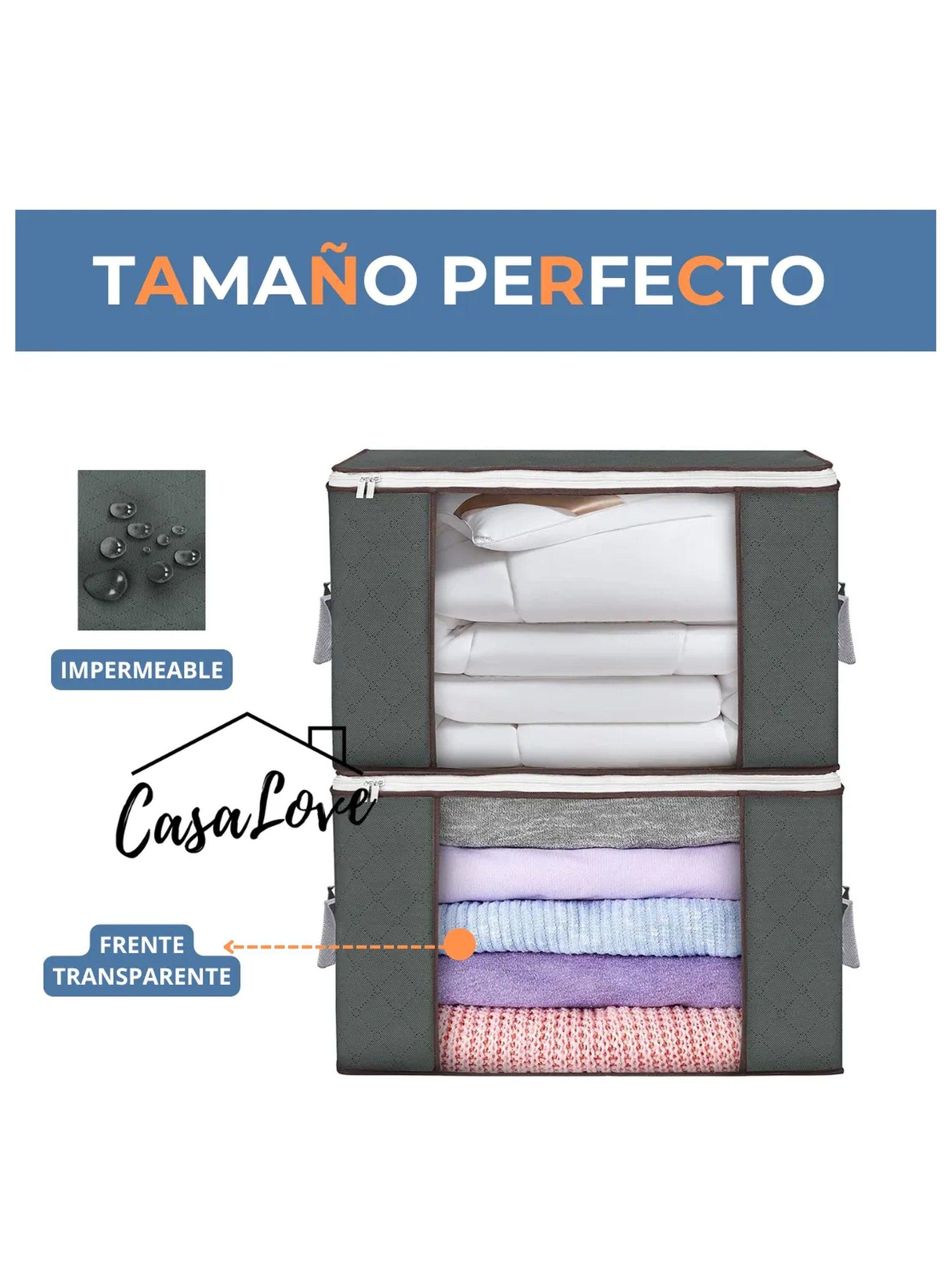 Organizador de Ropa Tejido Transpirable Gran Capacidad Cremallera Resistente-6