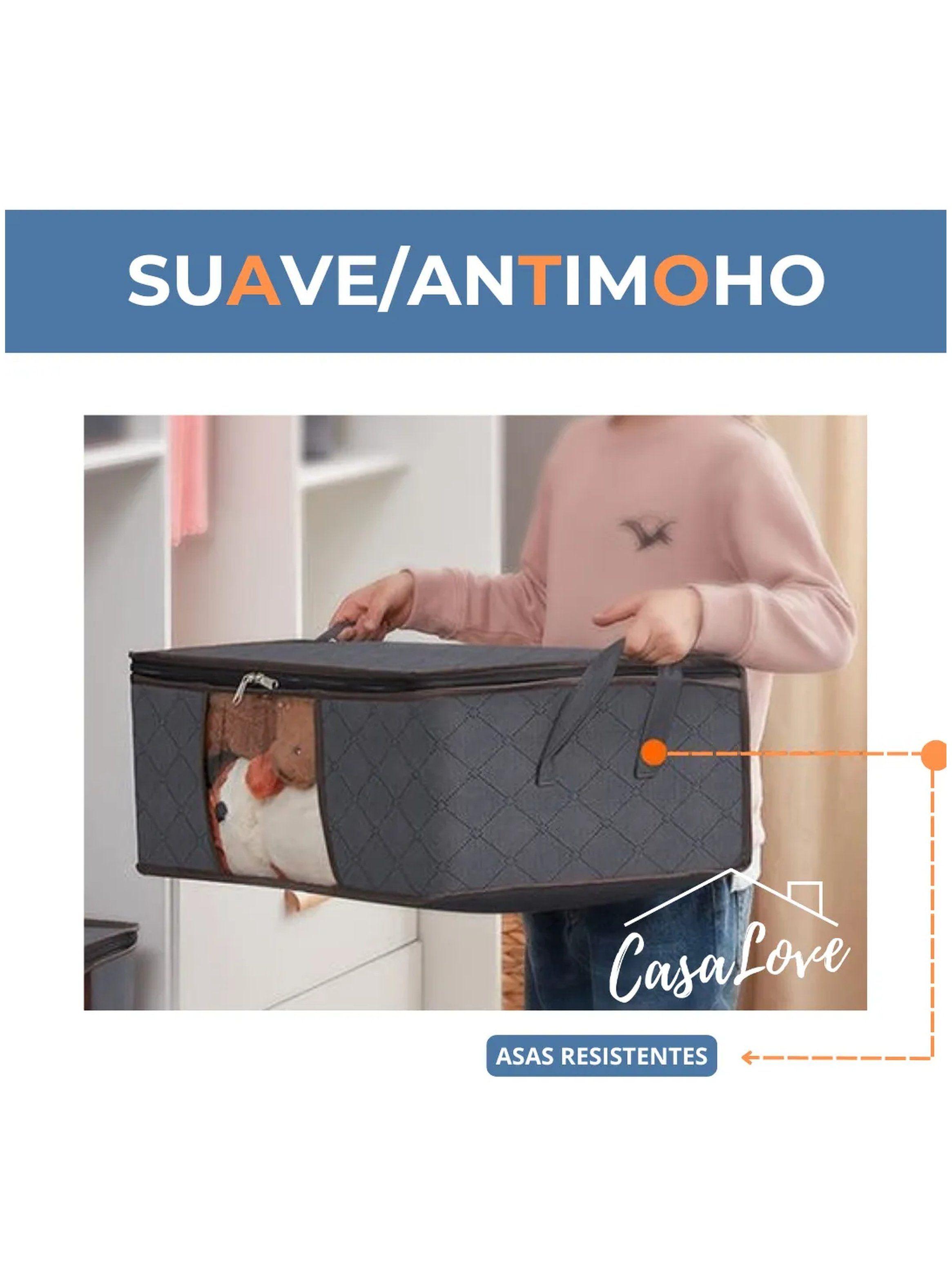 Organizador de Ropa Tejido Transpirable Gran Capacidad Cremallera Resistente-8