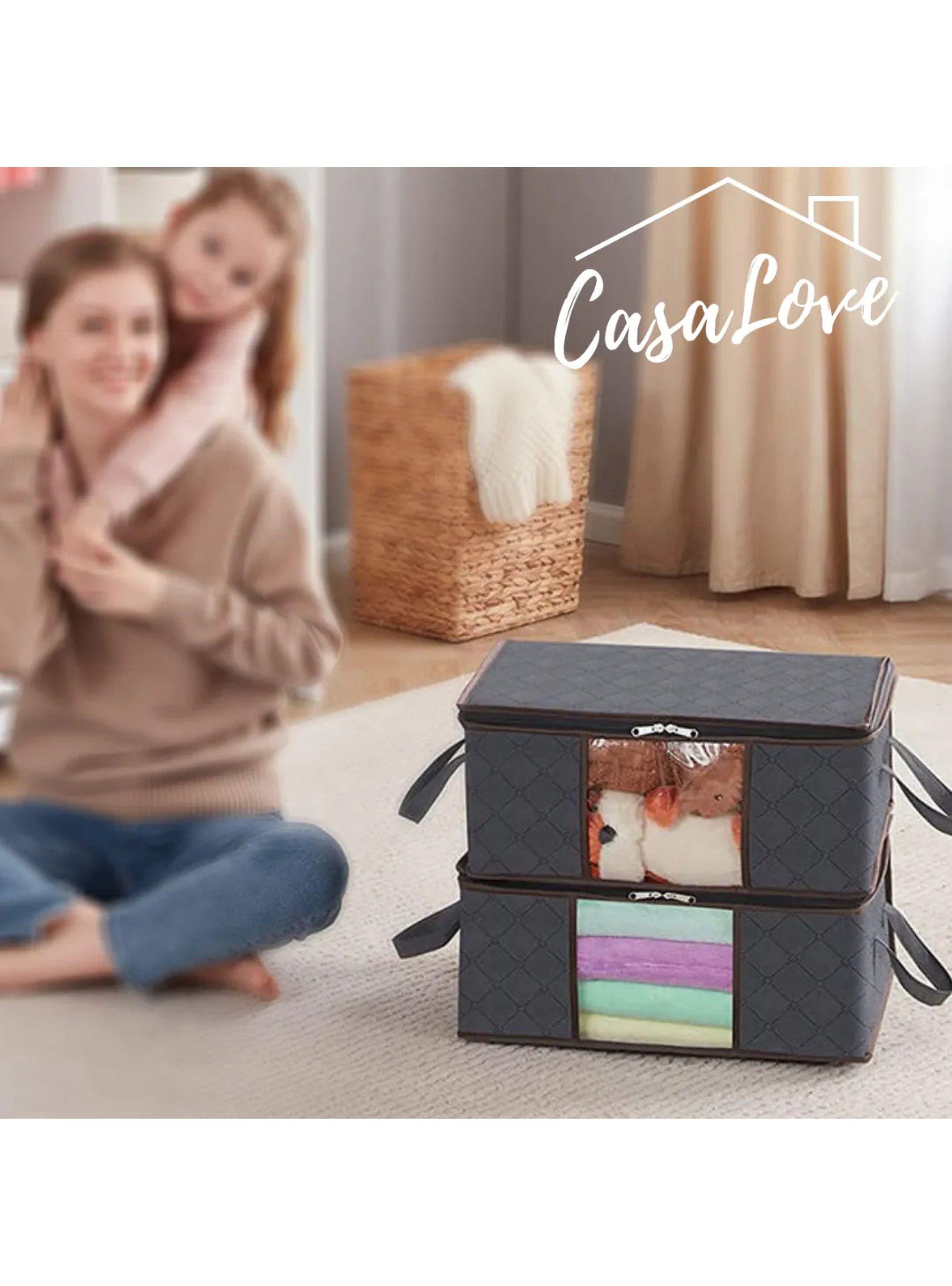 Organizador de Ropa Tejido Transpirable Gran Capacidad Cremallera Resistente-9