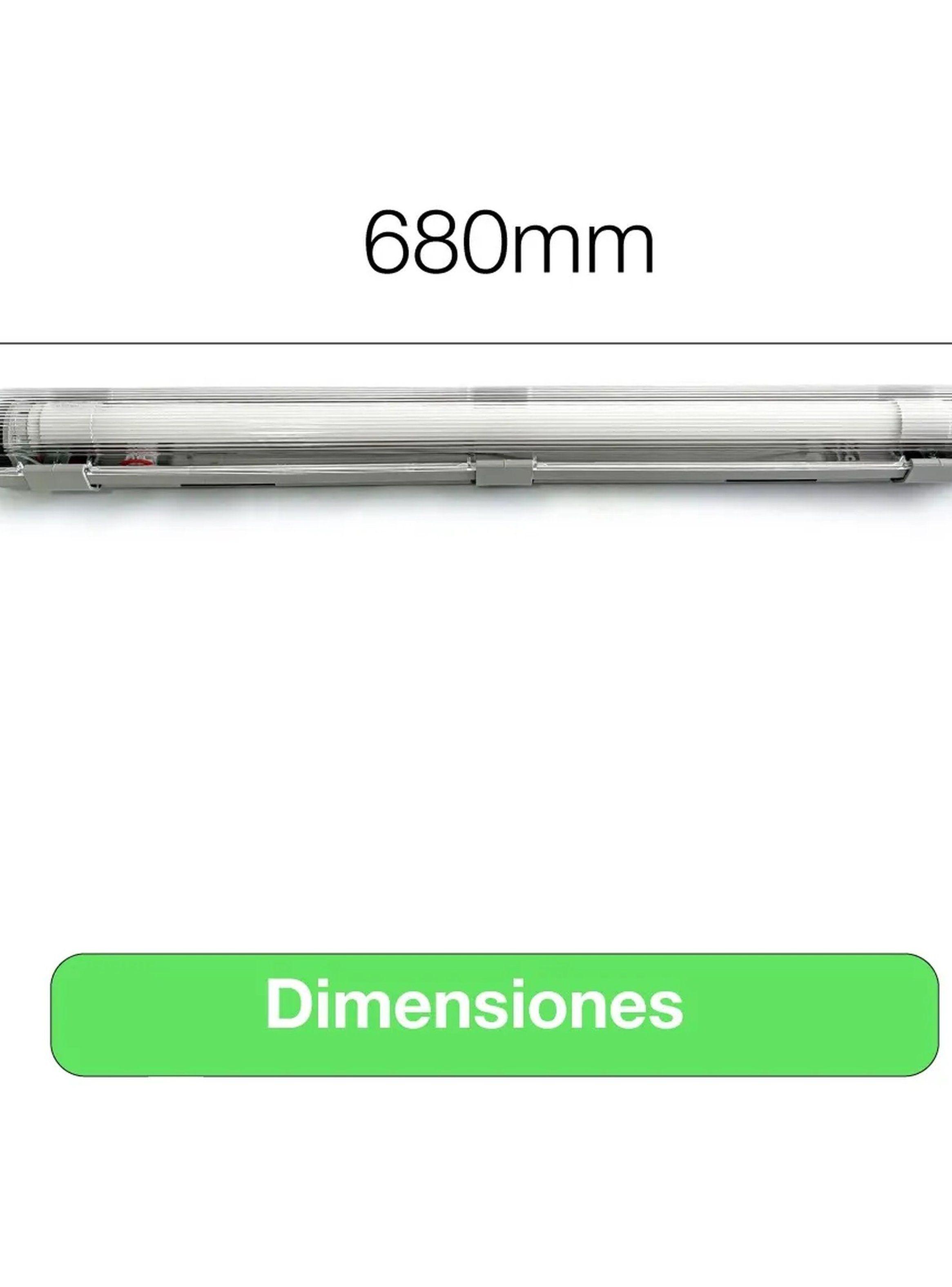 Lámpara LED Estanca 1x9W Luz Blanca Fría IP65-6