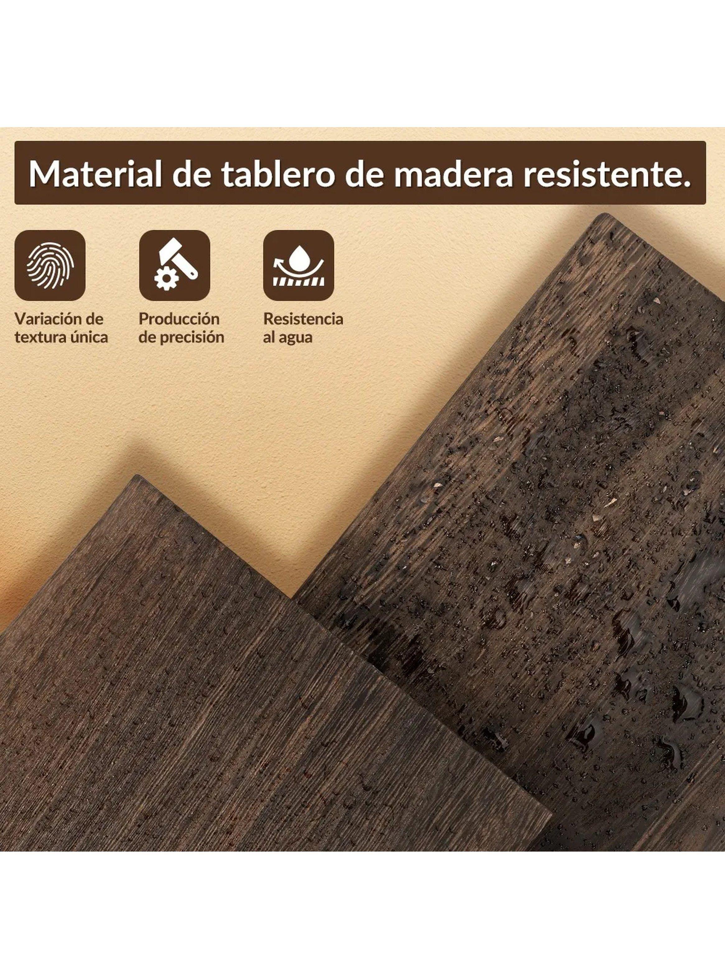 Estantería de Pared con Canasta de Metal 40 cm Madera y Metal-6