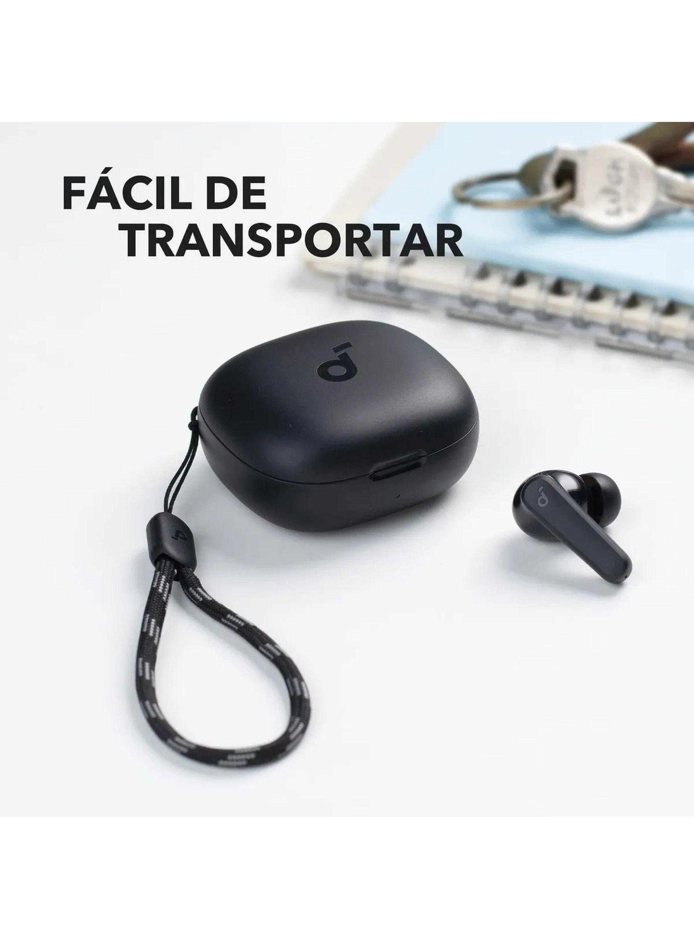 Auriculares Inalámbricos Bluetooth Cancelación Activa de Ruido Negro-4
