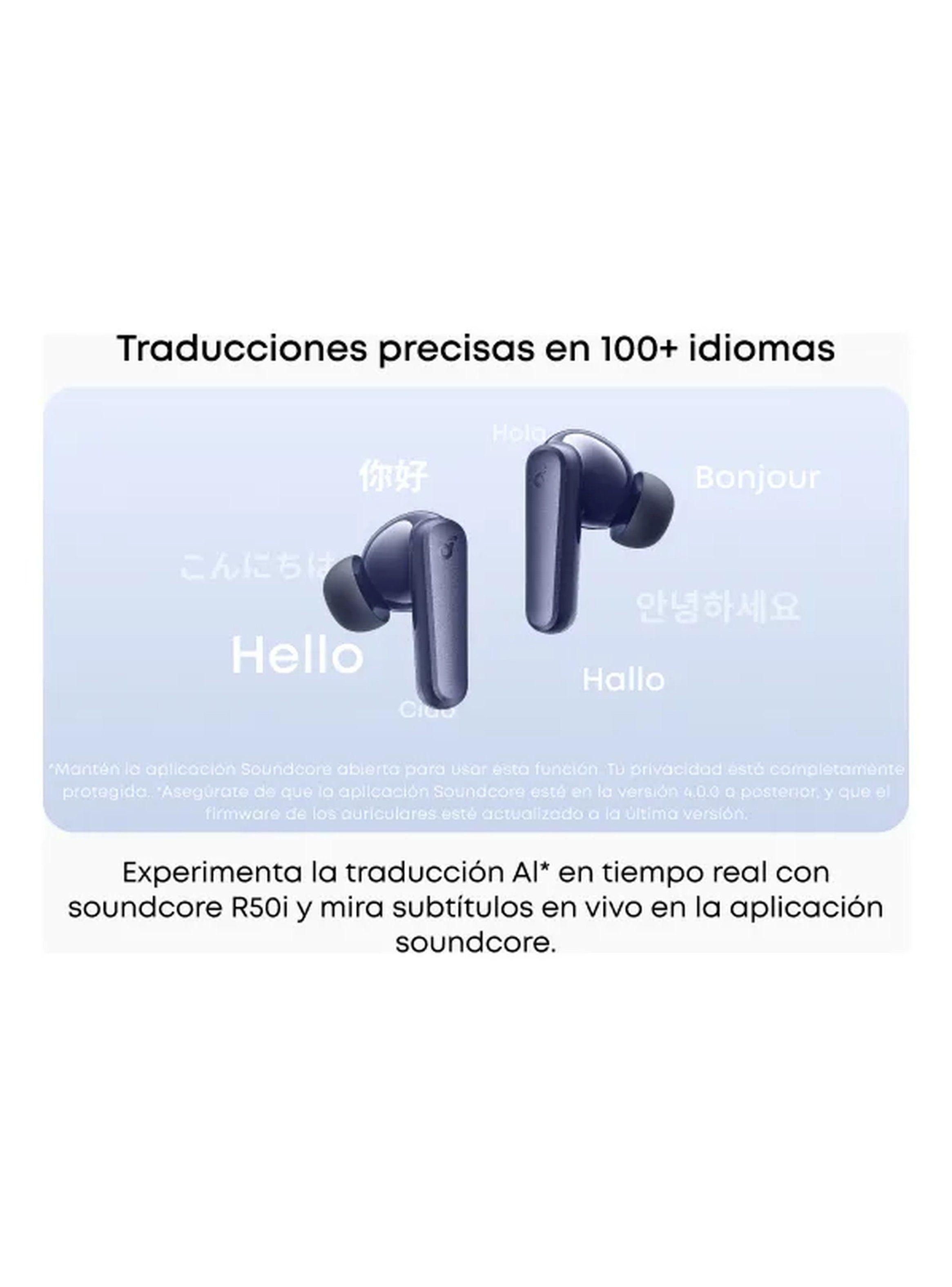 Auriculares Inalámbricos Bluetooth Cancelación Activa de Ruido Negro-7