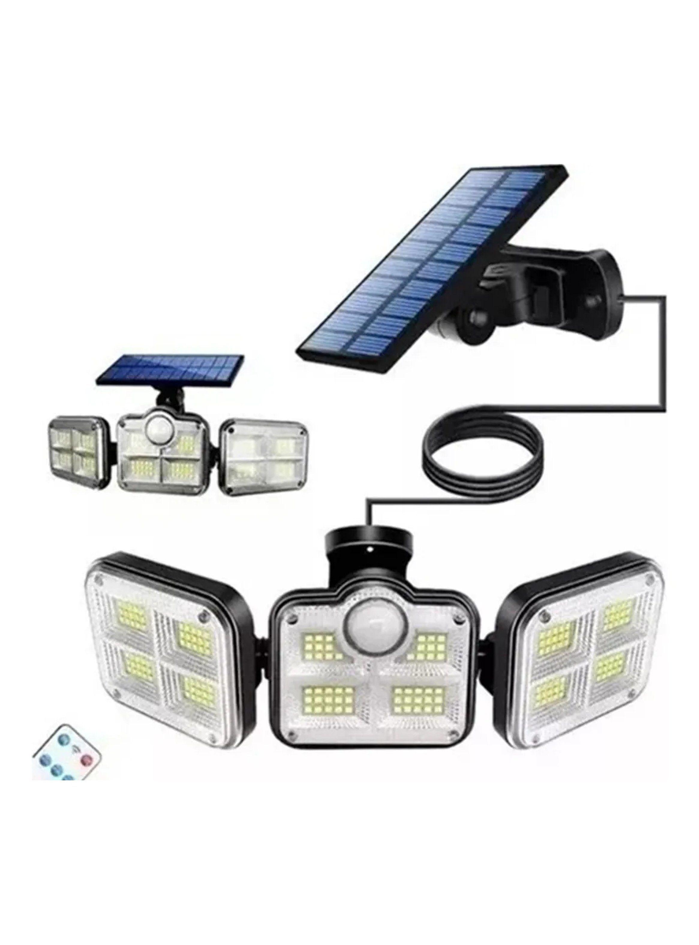 Lámpara Solar Exterior LED con Sensor de Movimiento y Control Remoto-0