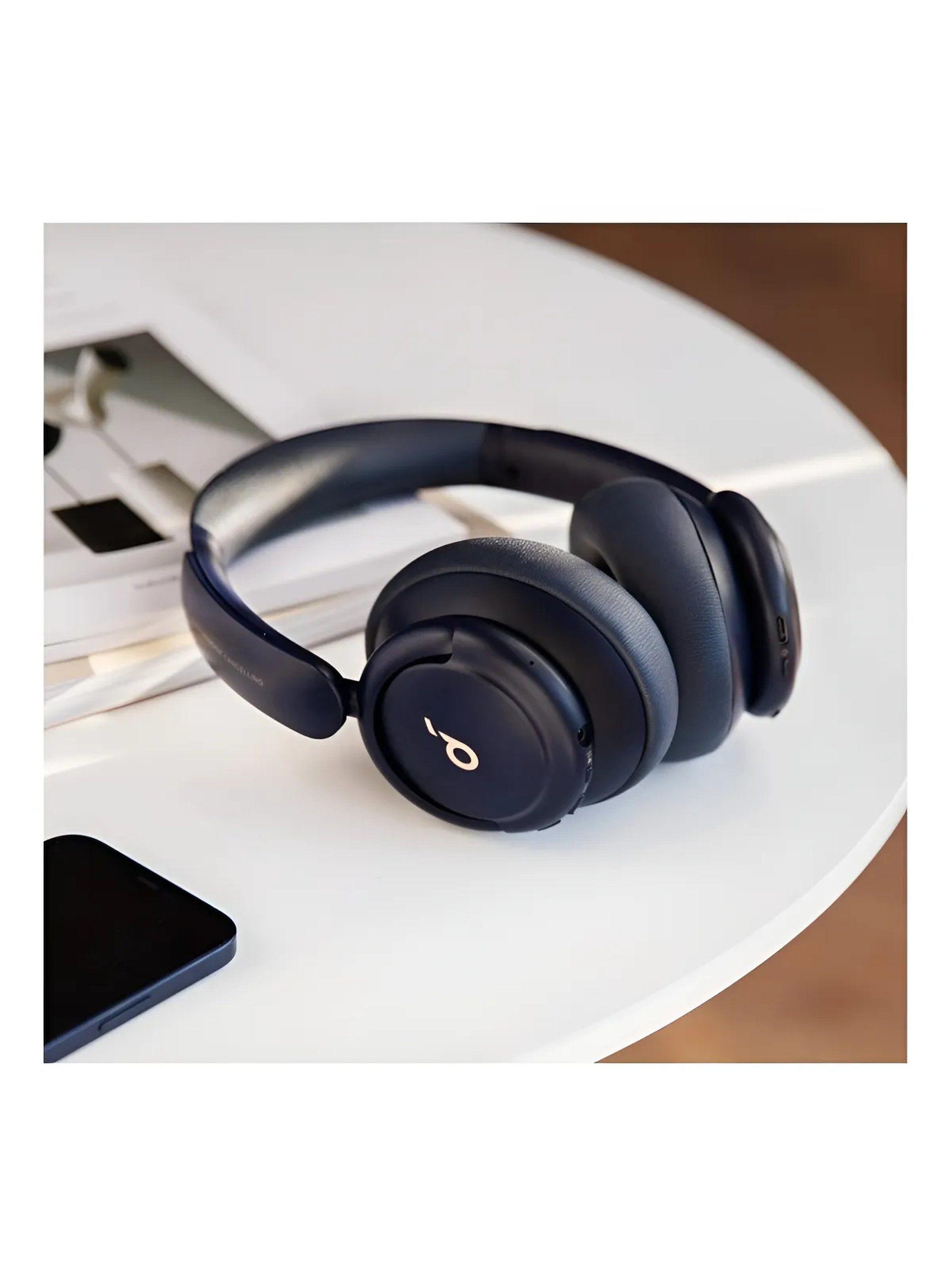 Auriculares Bluetooth Cancelación de Ruido Activa Over-Ear Negro-5