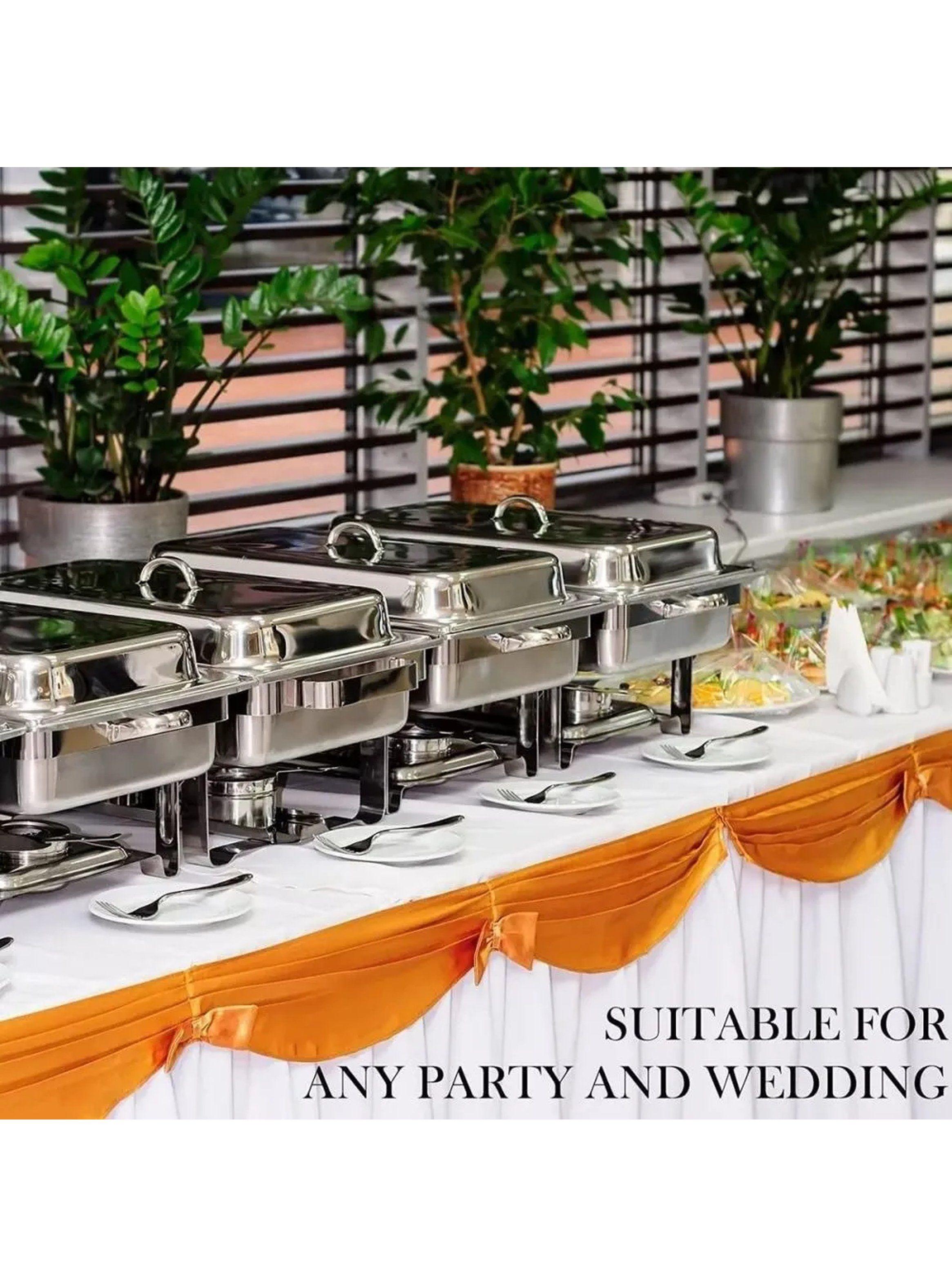 Calentador de Alimentos Acero Inoxidable 9L Buffet Rectangular-2