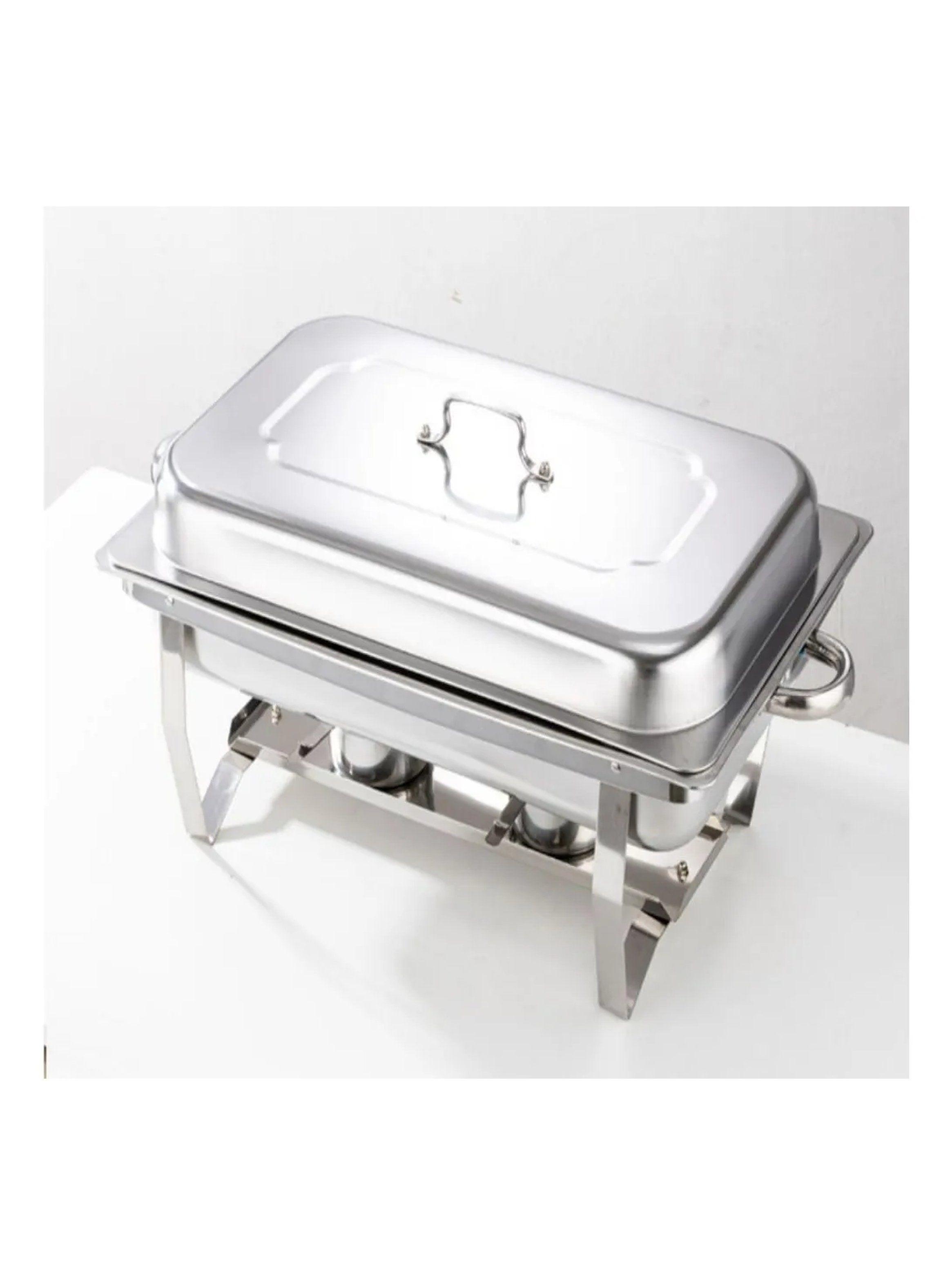 Calentador de Alimentos Acero Inoxidable 9L Buffet Rectangular-6