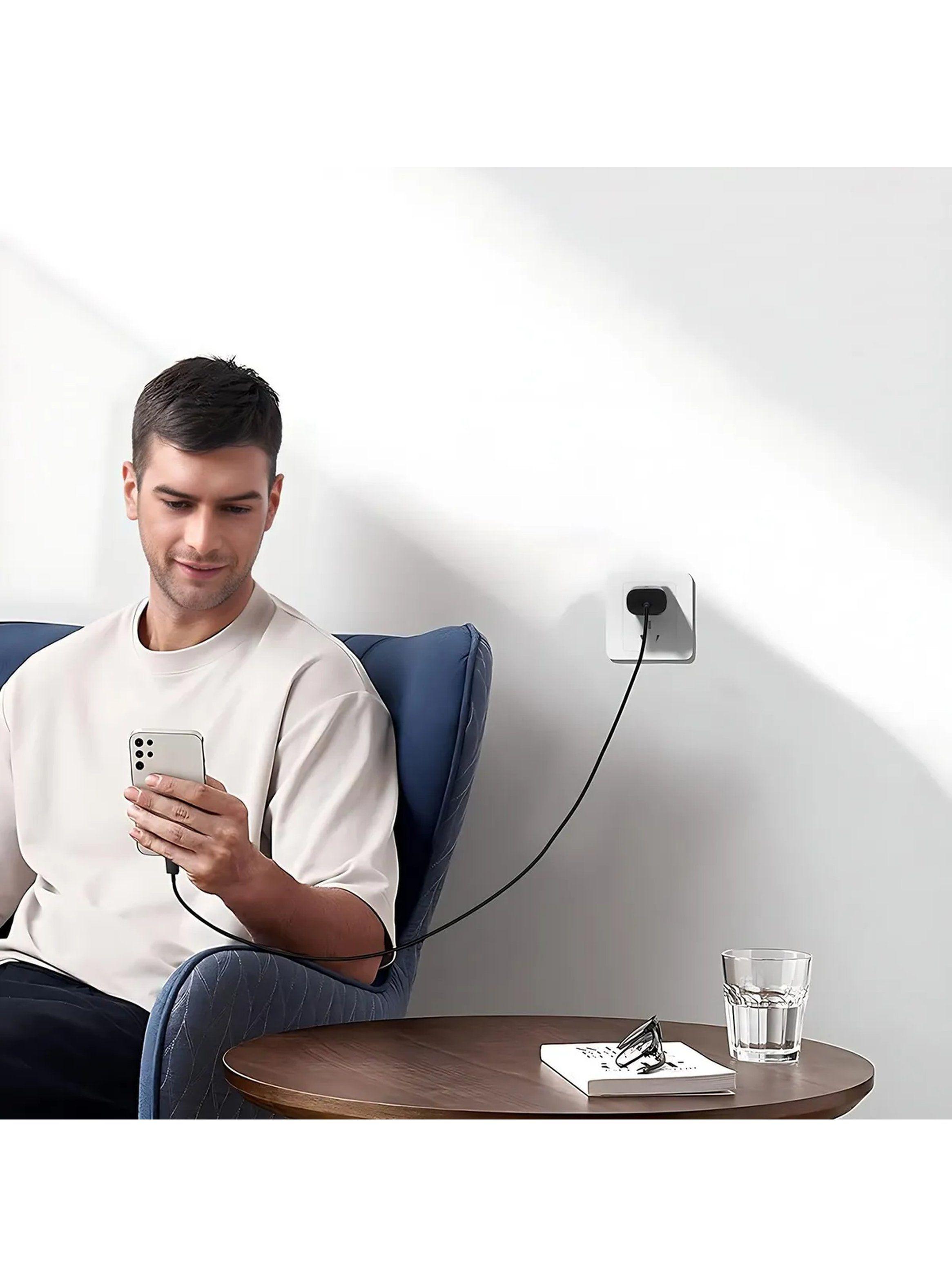 Cargador Rápido USB-C 30W PD Compatible iPhone Samsung Huawei-6
