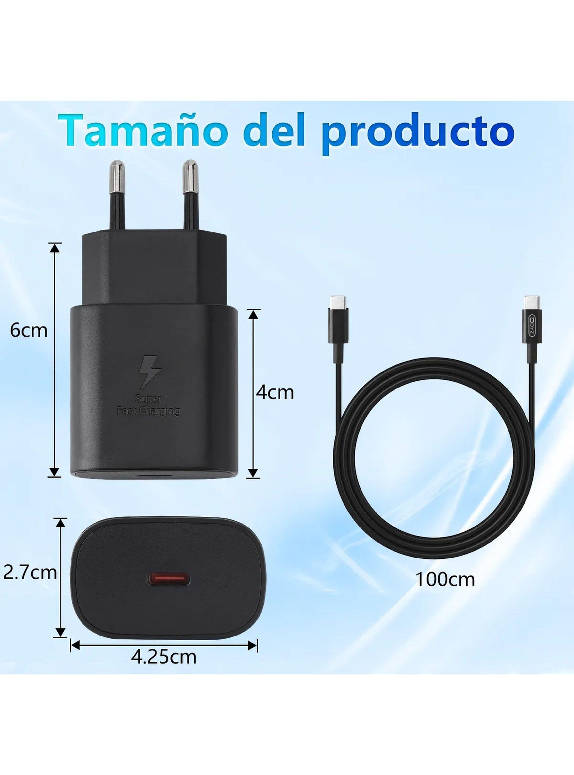 Cargador Rápido USB-C 30W PD Compatible iPhone Samsung Huawei-7