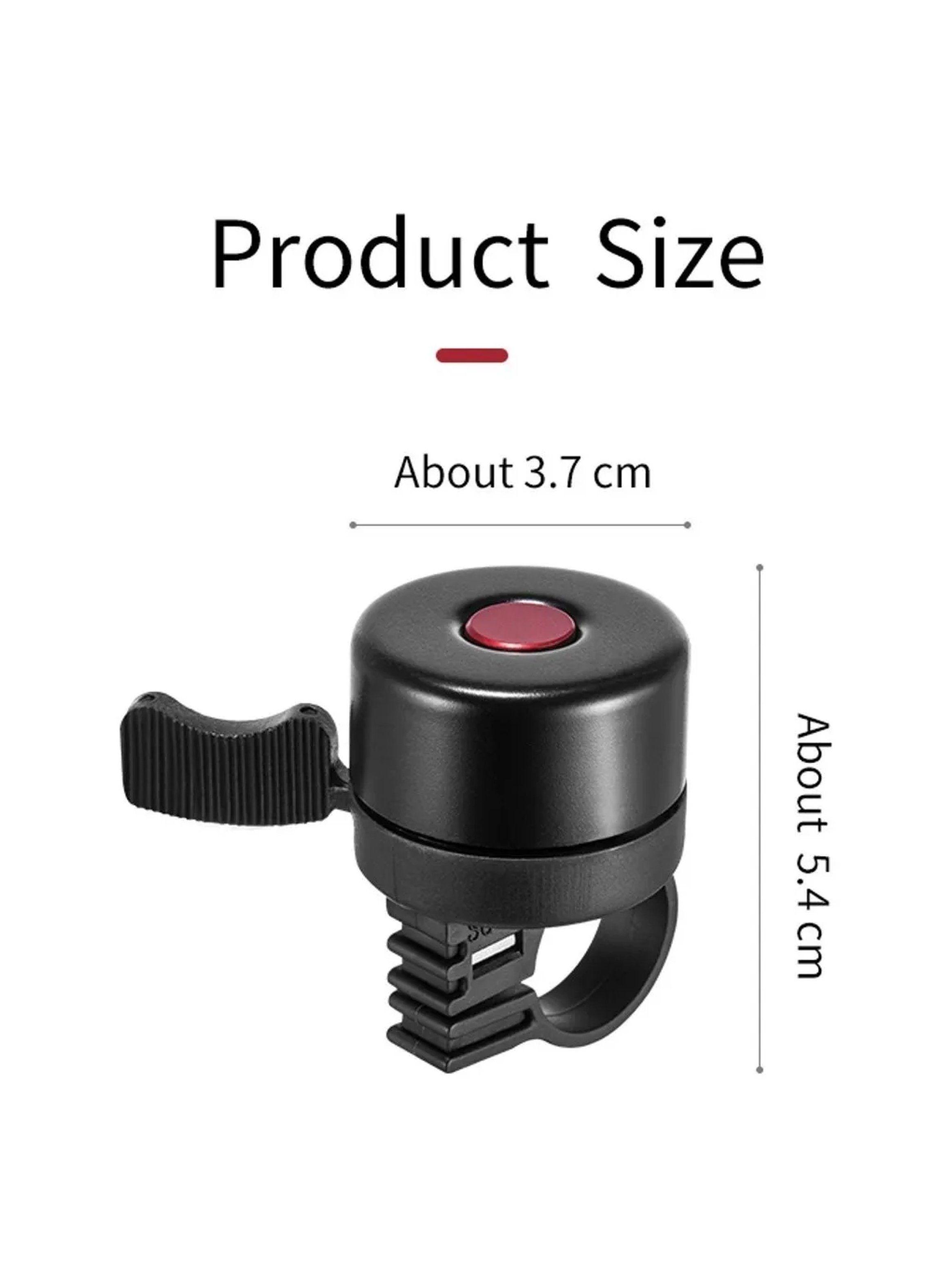 Timbre Para Bicicleta Metal Ajustable Negro-4