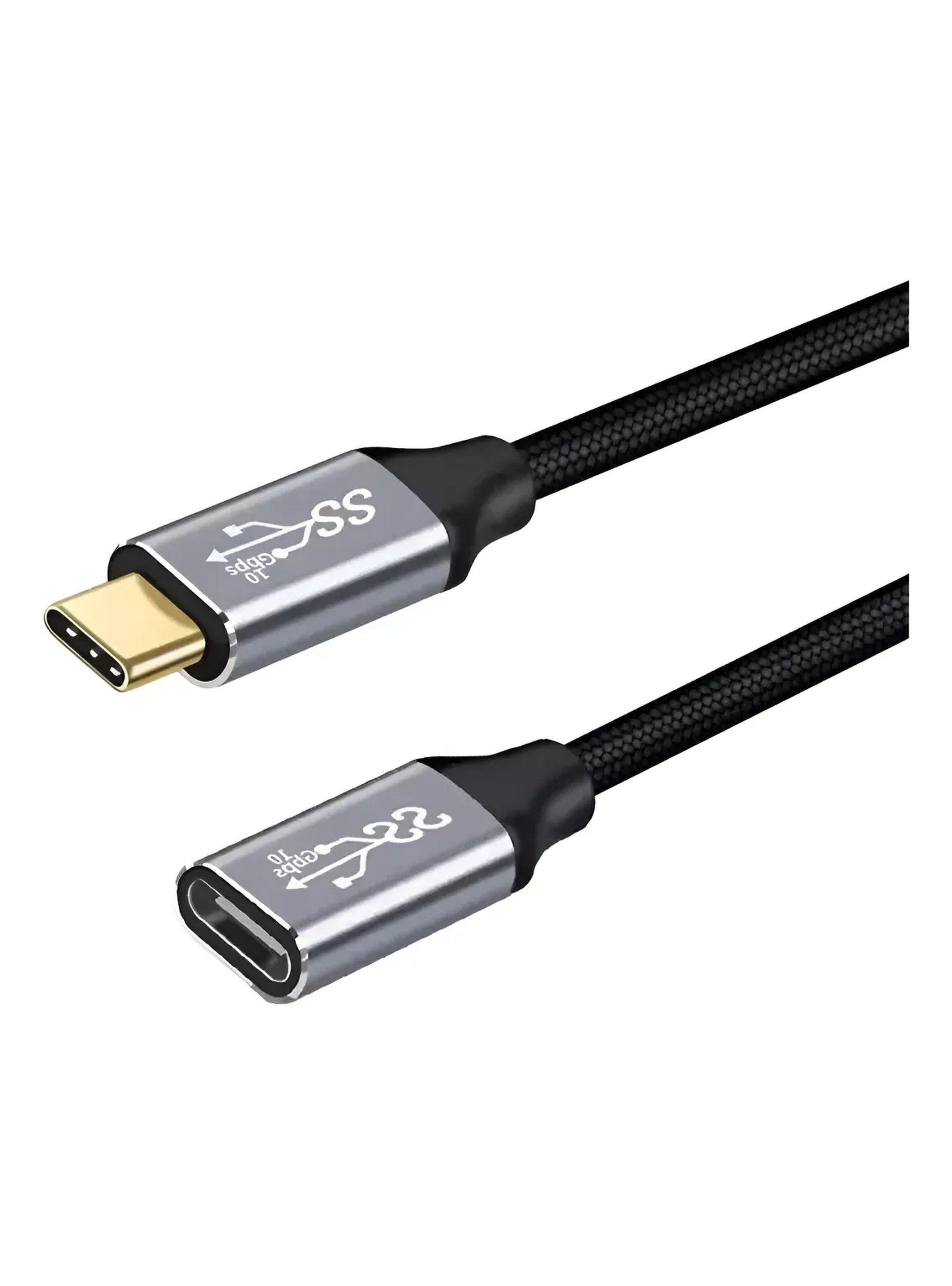 Cable USB-C a USB-C 100W USB 3.1 Gen 2 Nylon Trenzado-0