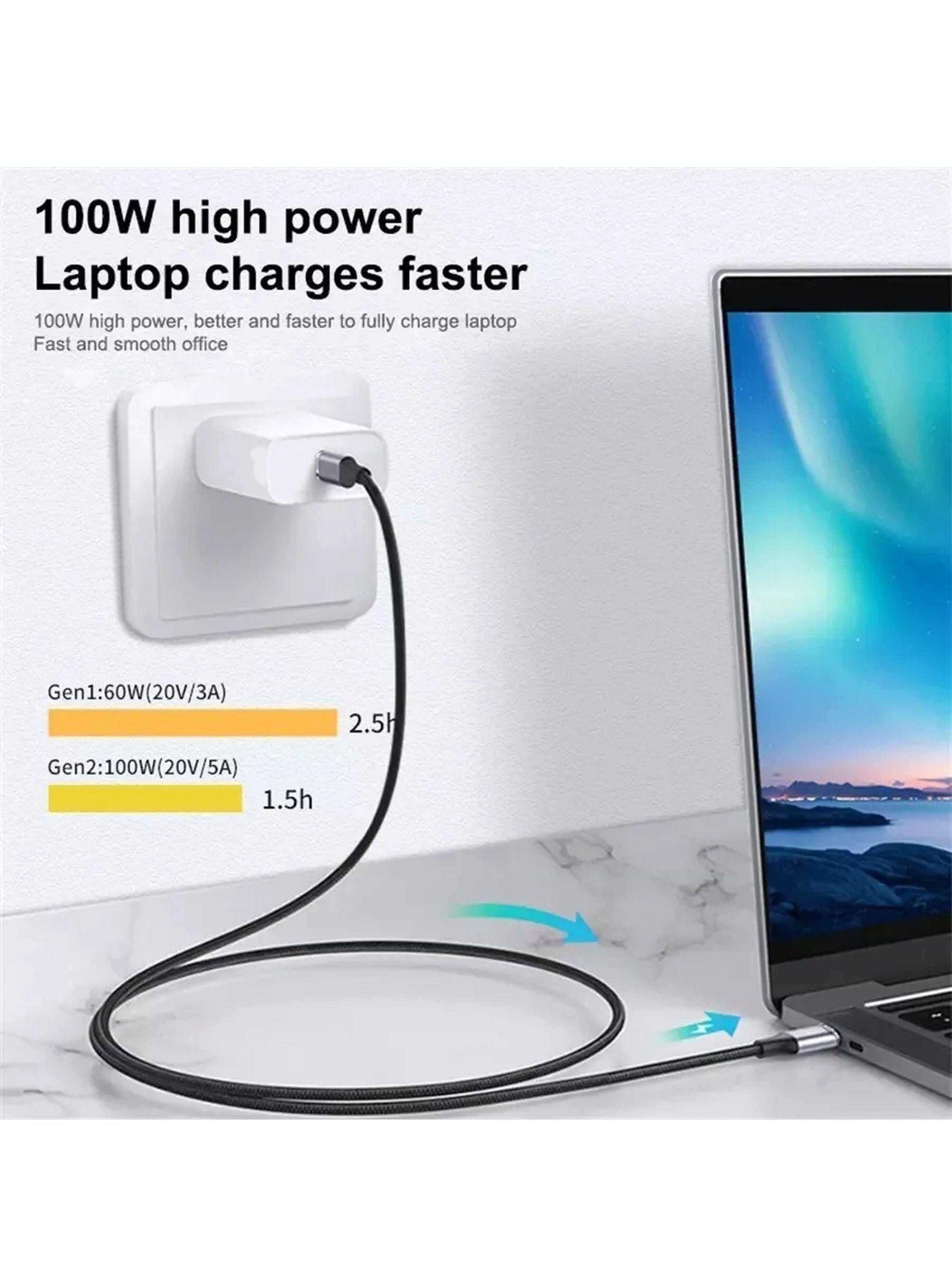 Cable USB-C a USB-C 100W USB 3.1 Gen 2 Nylon Trenzado-2