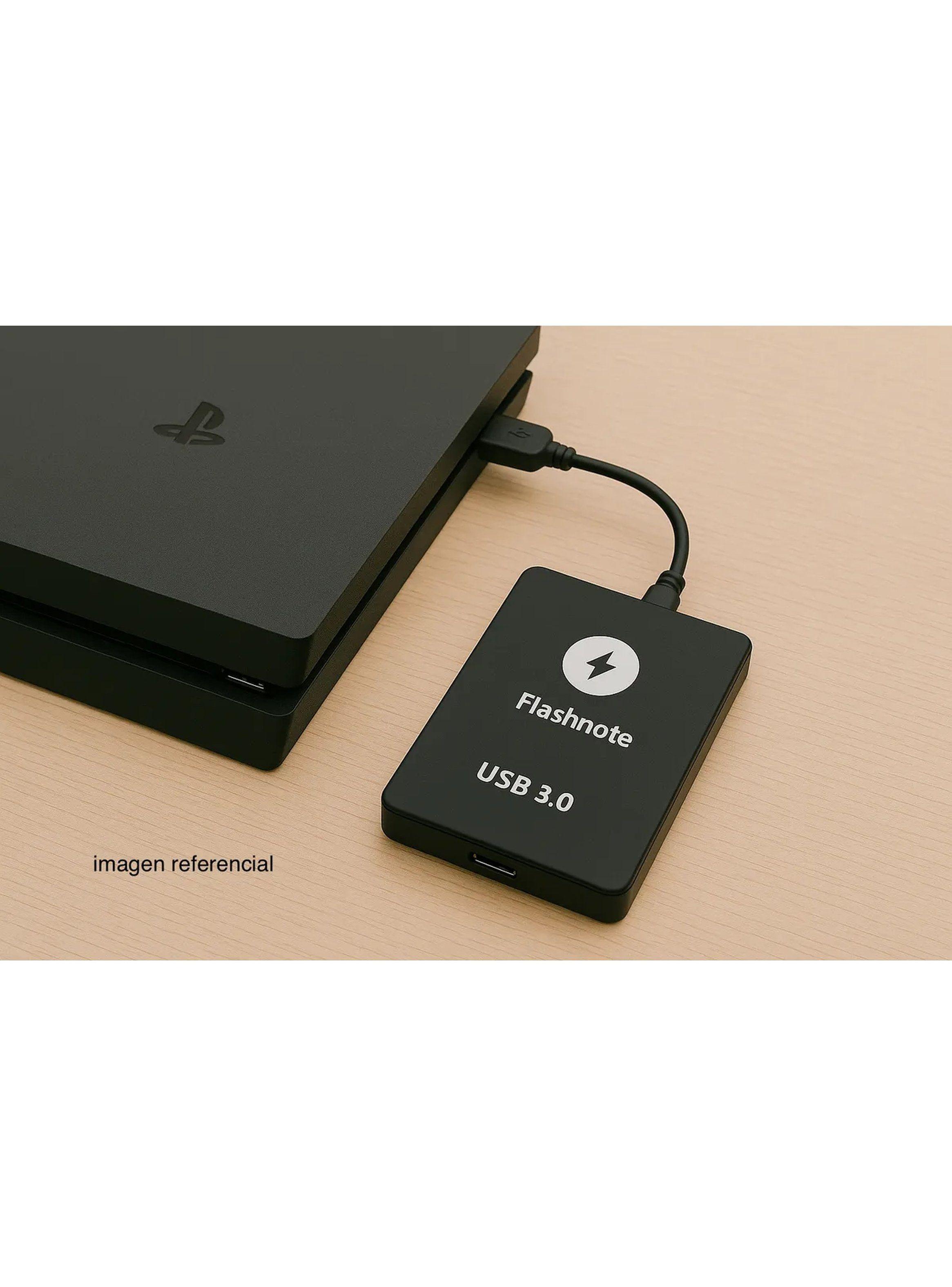 Disco Duro Externo USB 3.0 1TB Negro Compatible PC y PS4-5