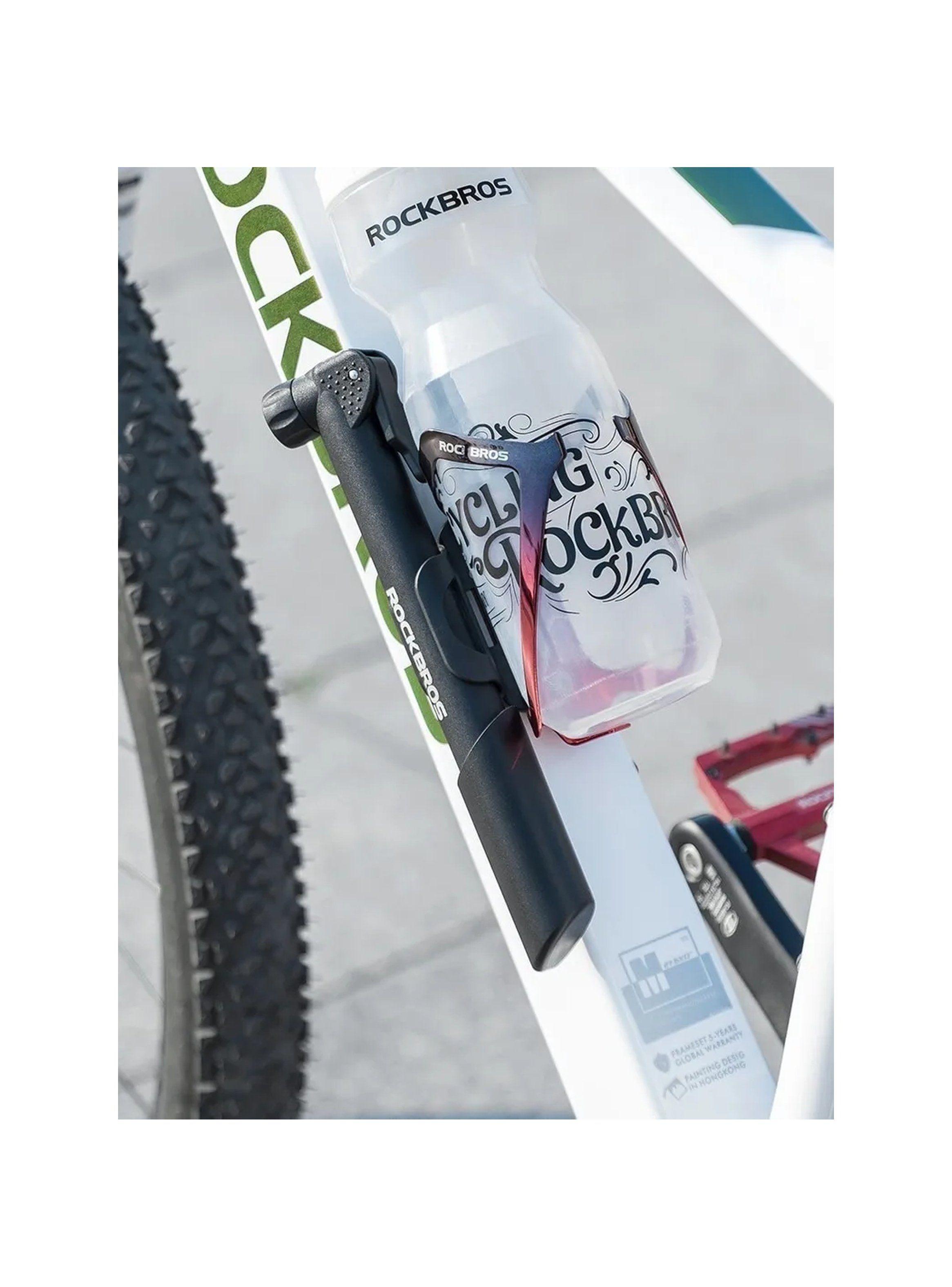 Bomba Telescópica de Bicicleta 38 cm Compatible con Válvula Schrader y Presta-8