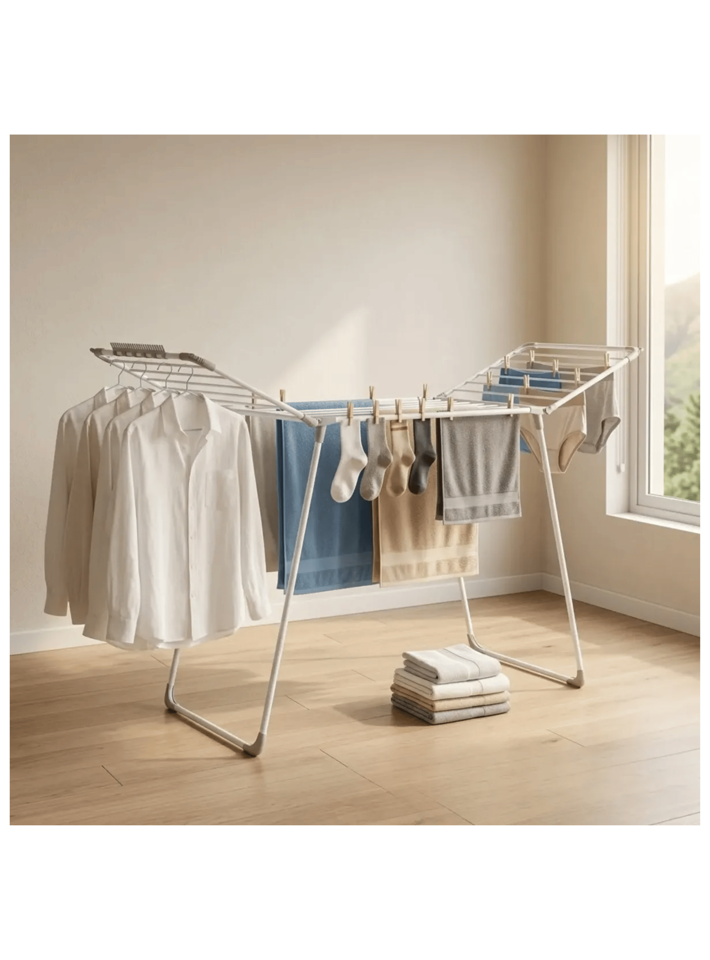 Tendedero De Ropa Met lico 12 Metros Cotidiana M design 18kg-0