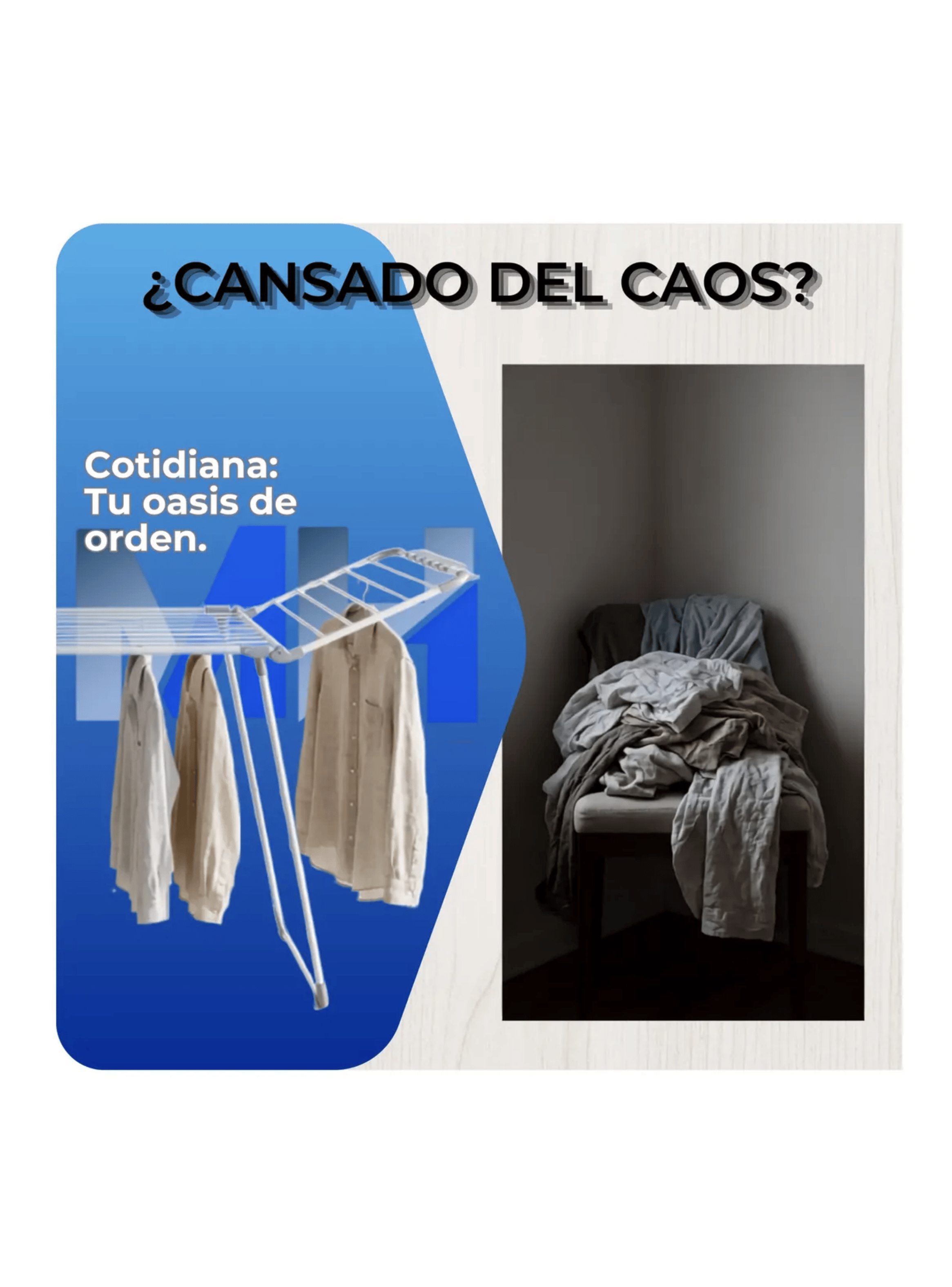 Tendedero De Ropa Met lico 12 Metros Cotidiana M design 18kg-1