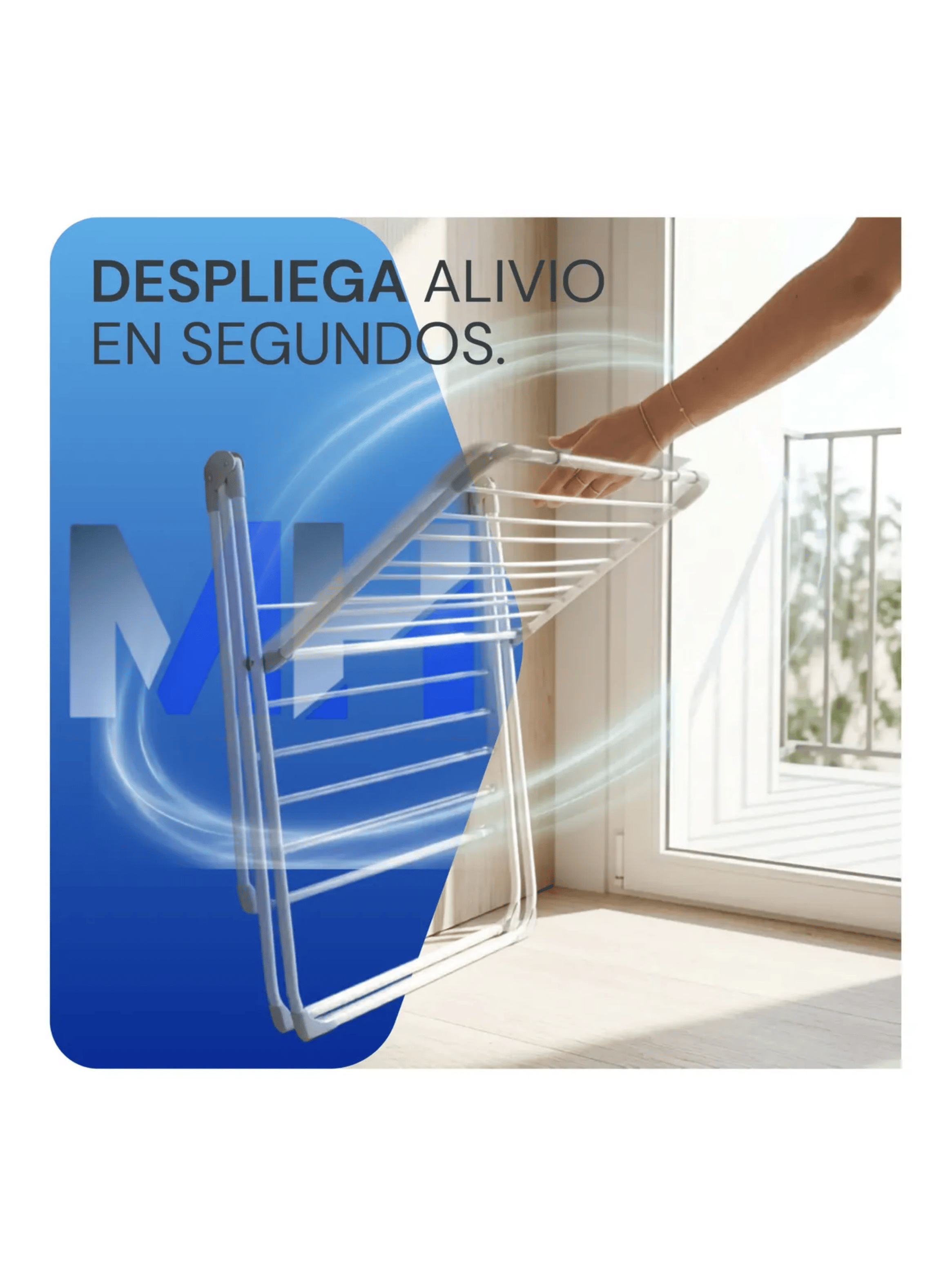 Tendedero De Ropa Met lico 12 Metros Cotidiana M design 18kg-2