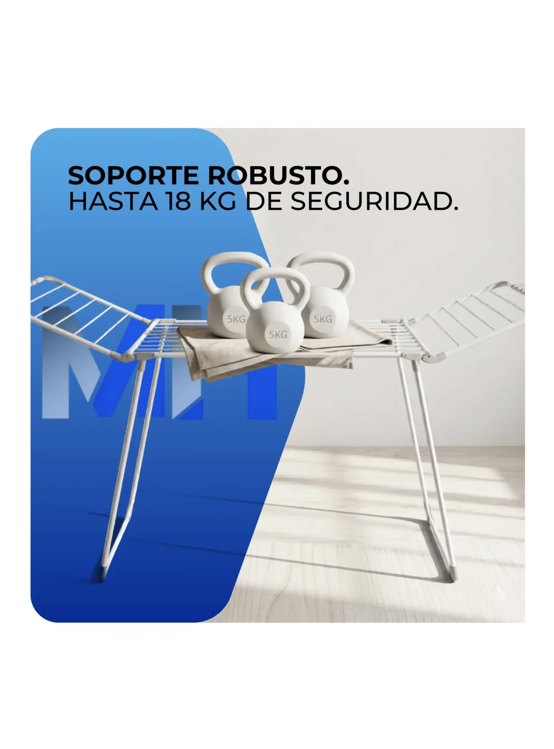 Tendedero De Ropa Met lico 12 Metros Cotidiana M design 18kg-5