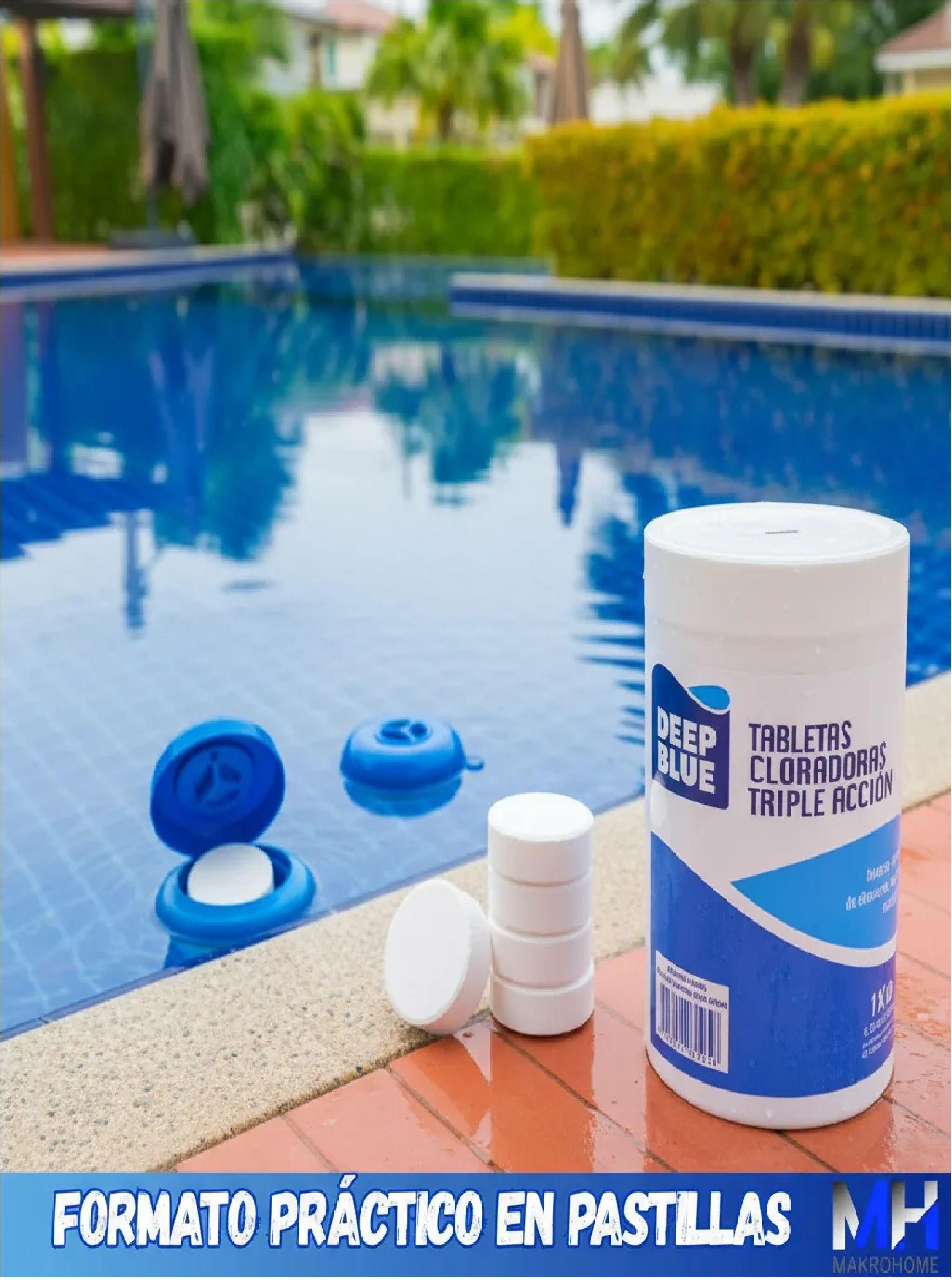 Cloro Para Piscinas En Tabletas Triple Accion 1kg Todo En 1-3