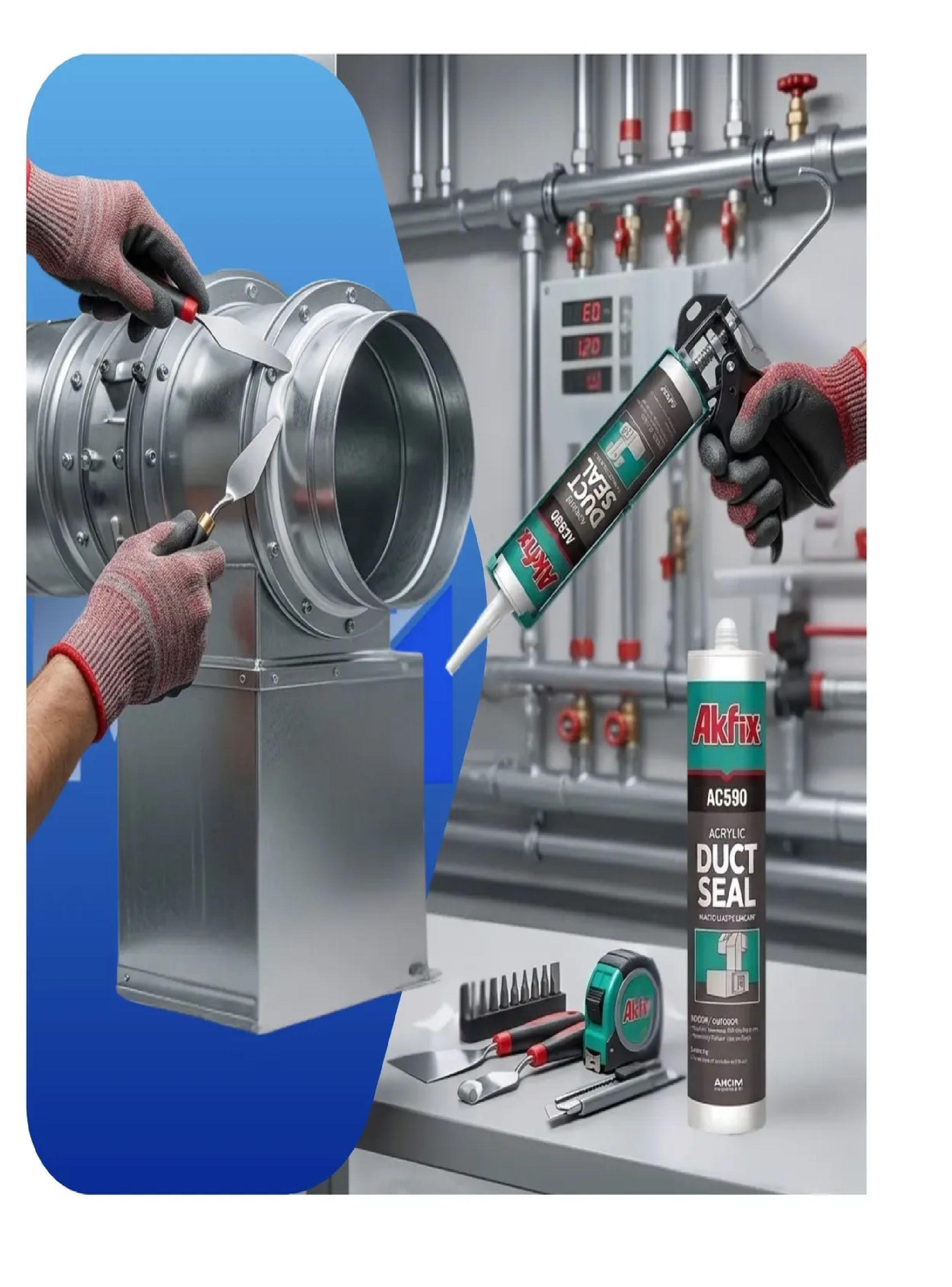 Sellador Acr lico Akfix Ac590 Para Ductos Pack 12 Unidades-4