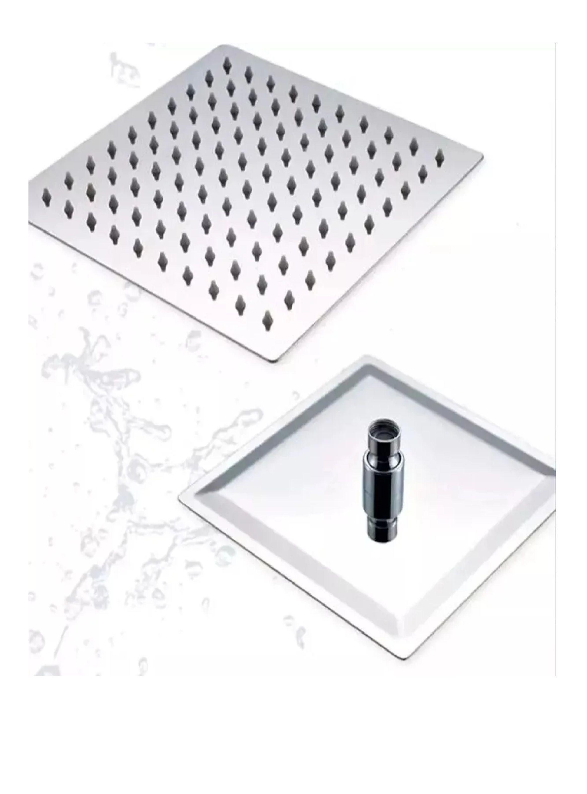 Brazo De Ducha 40cm + Plato De Ducha 25cm Acero Inox Taumm-5