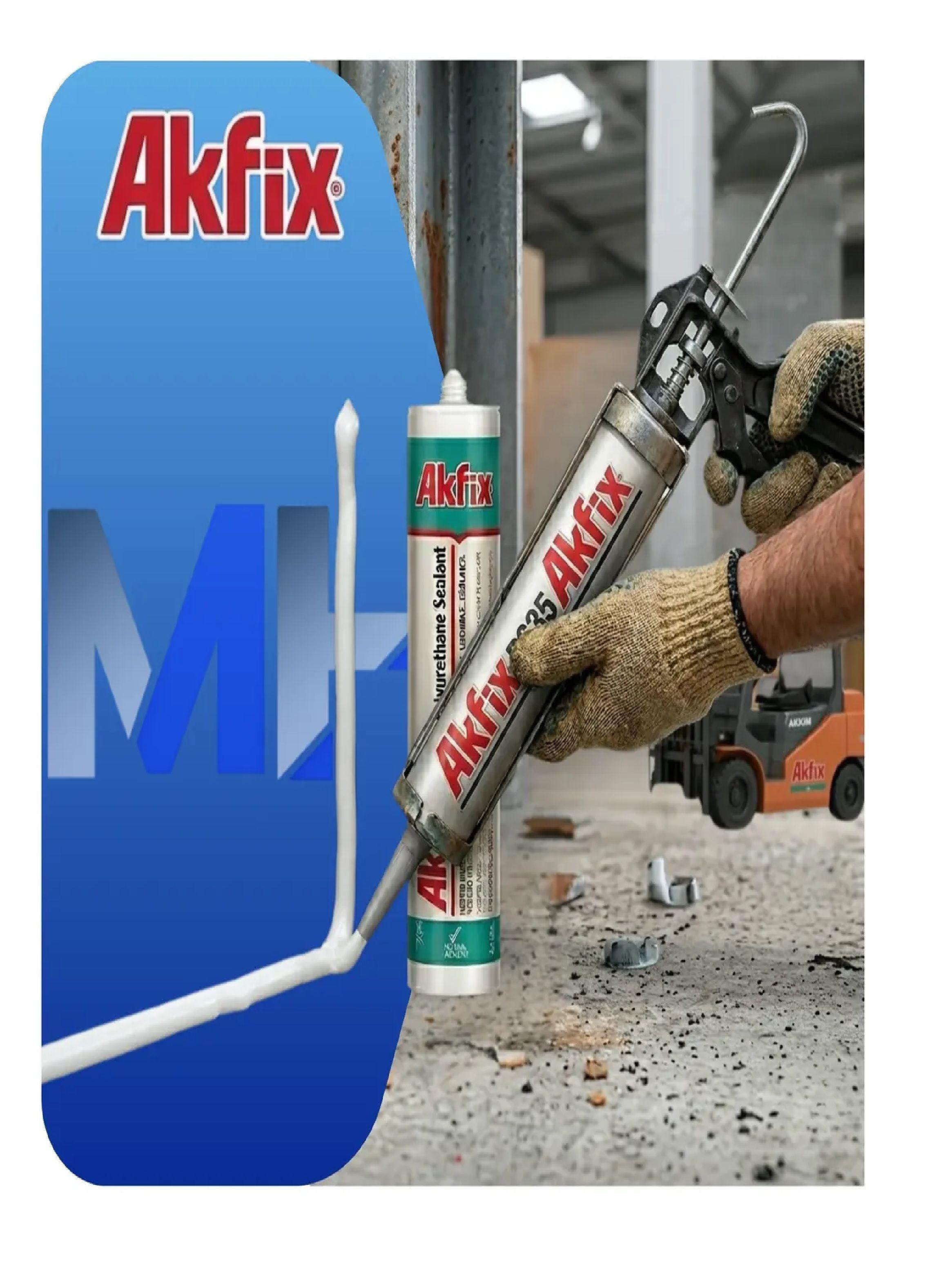 Sellador Poliuretano Blanco P635 Akfix 600ml Int Y Ext Const-4