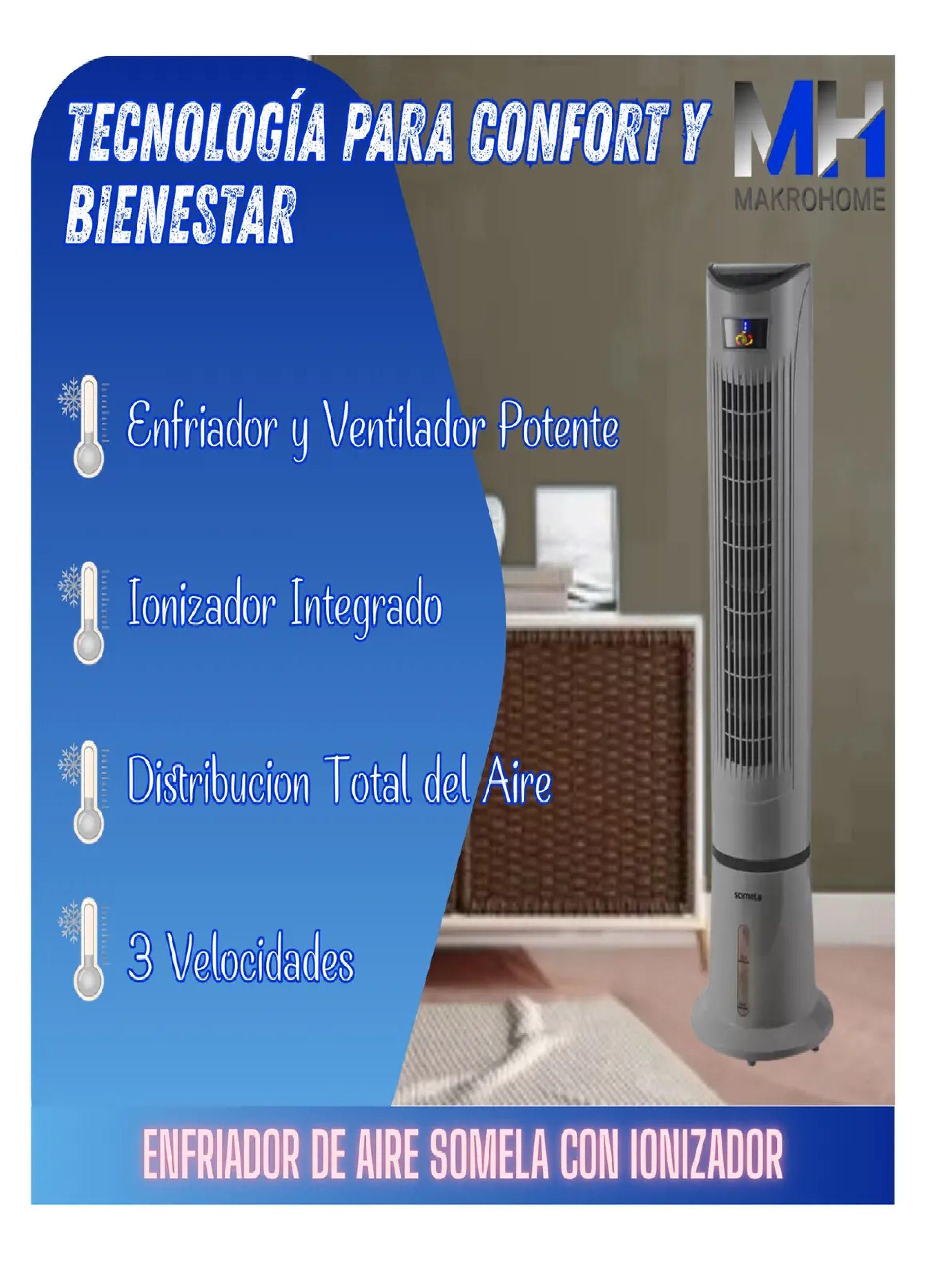 Enfriador De Aire Somela Ionizador Control Remoto Aire Puro-3