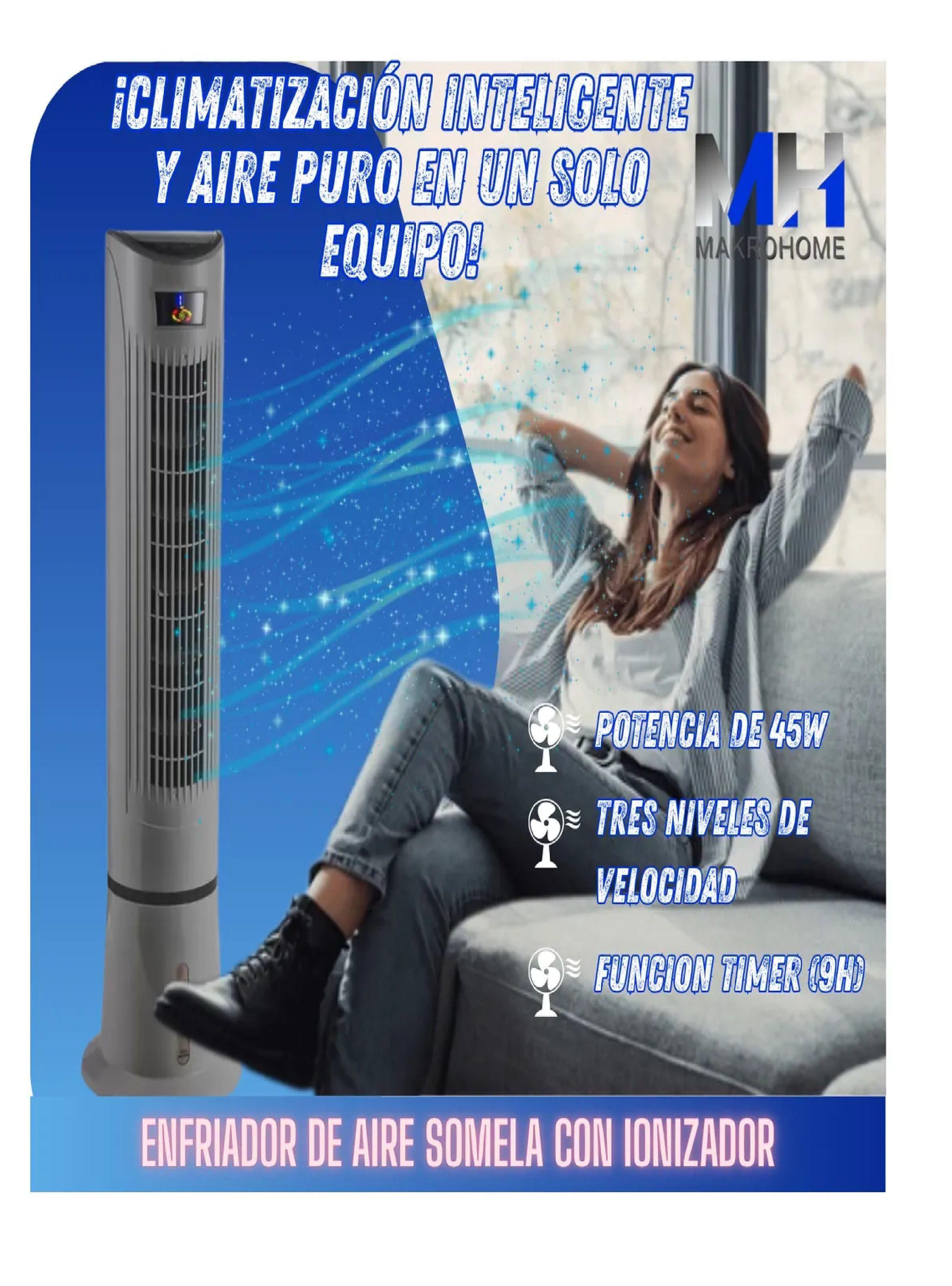 Enfriador De Aire Somela Ionizador Control Remoto Aire Puro-4