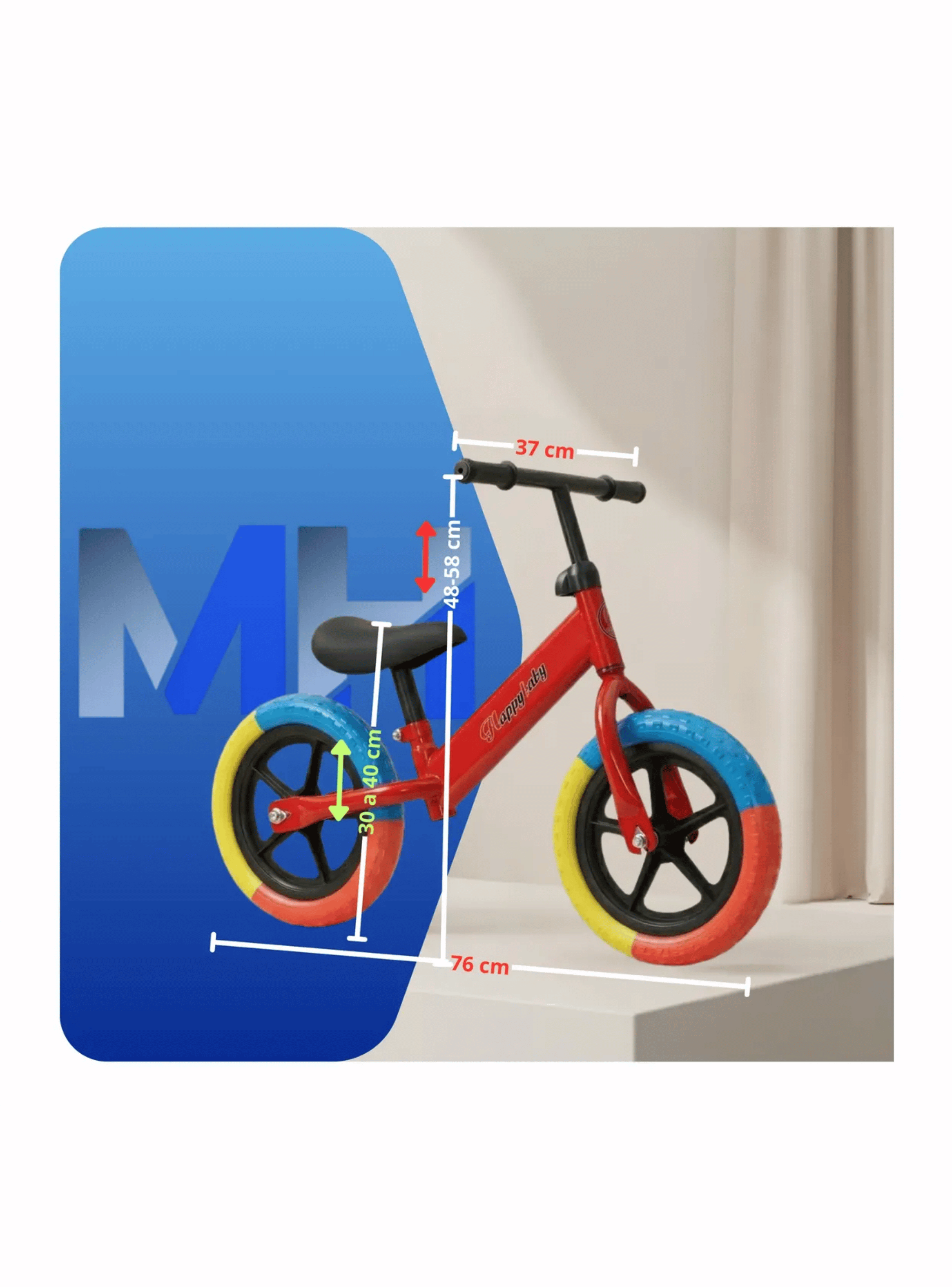 Bicicleta De Equilibrio Aprendizaje Ni os Sin Pedales Star Rosa-6