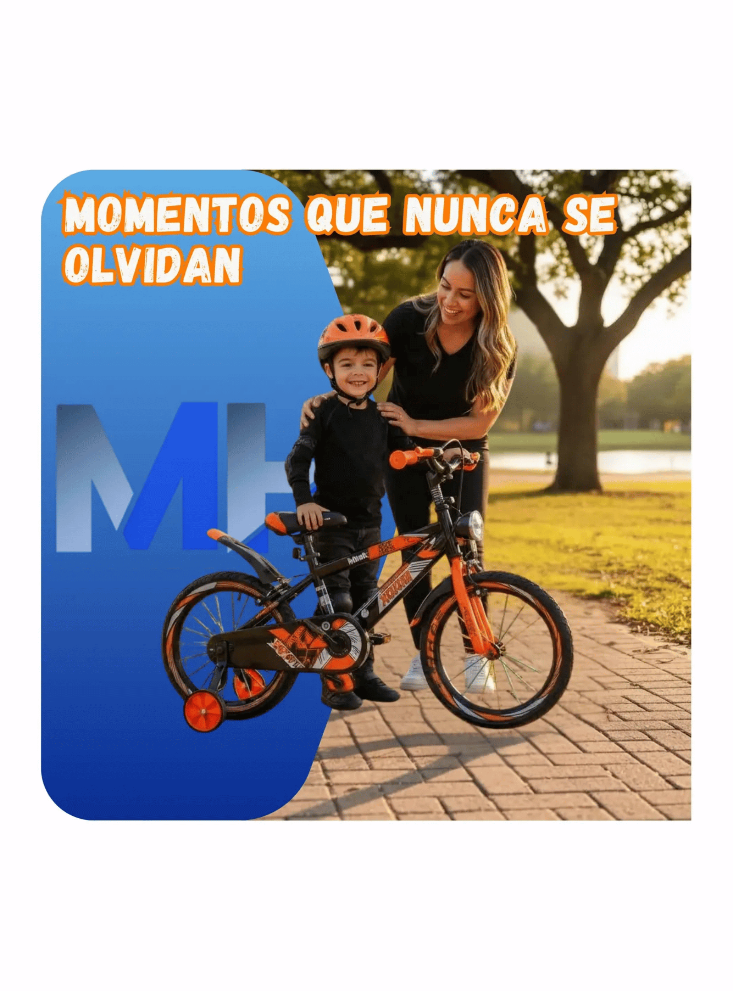 Bicicleta Infantil Con Rueditas Luz Led Guardabarros 12 O 16-4